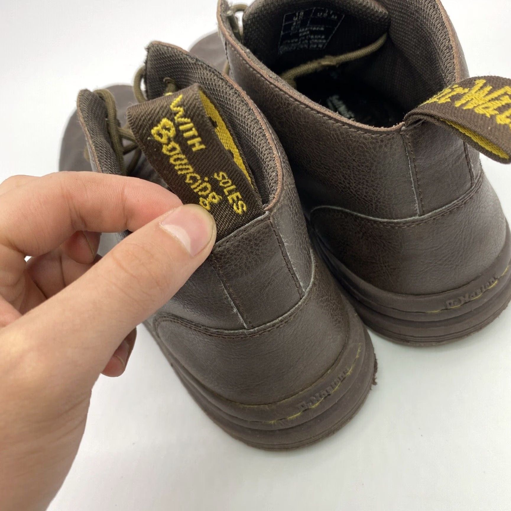 Dr. Martens DR. MARTENS EMIL Brown Leather Work Hiking Boots - SZ 11 EUC Lace Up 3-Eye UK Mens Combat Hiking Work Boots Brown Leather EMIL Dr. Martens Mens Boots Size US 11 / EU 44 - 4 Thumbnail