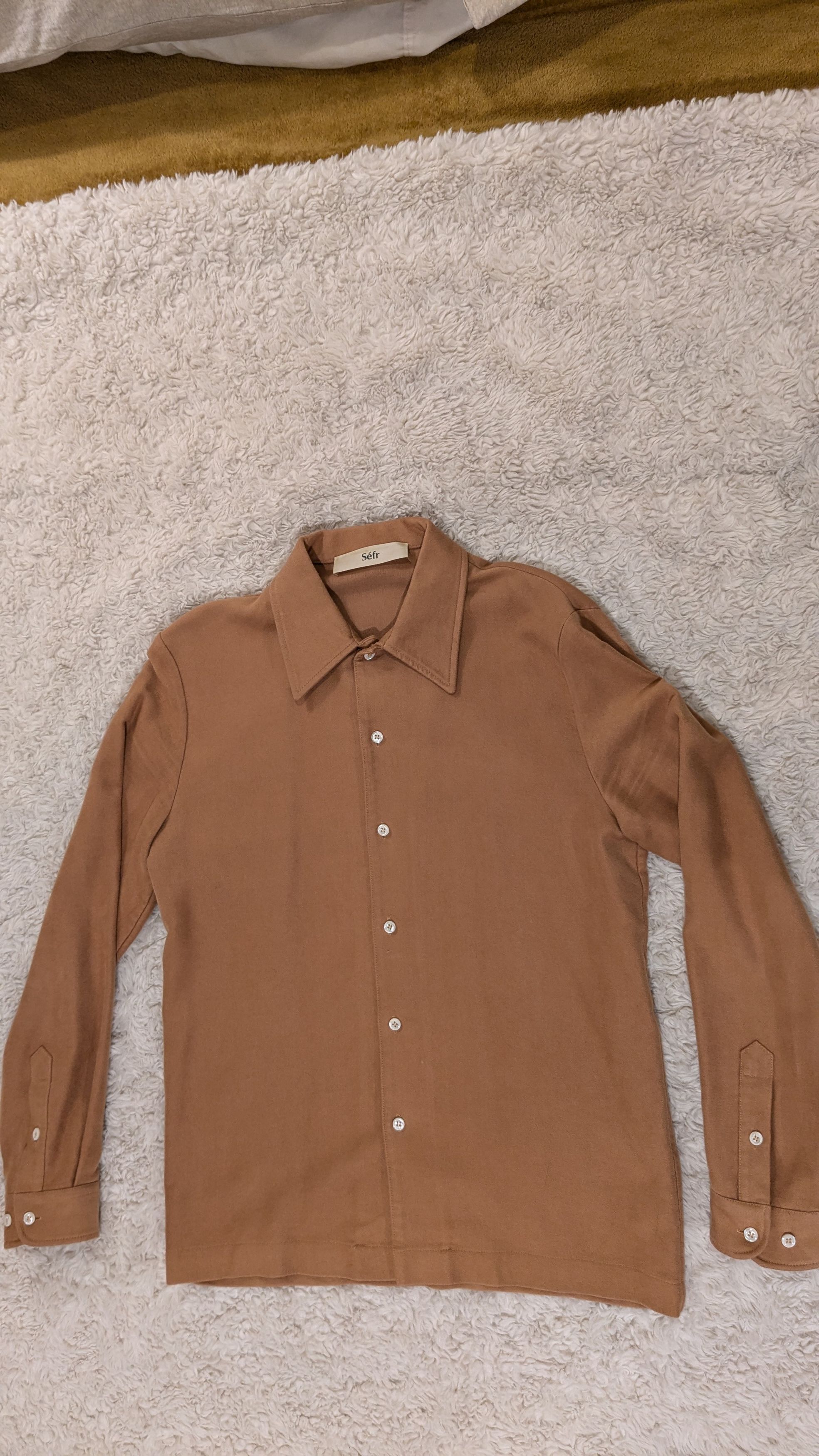 Sefr Sefr Tan Ripley Shirt | Grailed