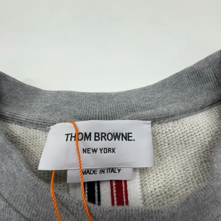 Thom Browne Thom Browne Gray Crewneck Long Sleeve Sweatshirt -2507 Size US M / EU 48-50 / 2 - 3 Thumbnail