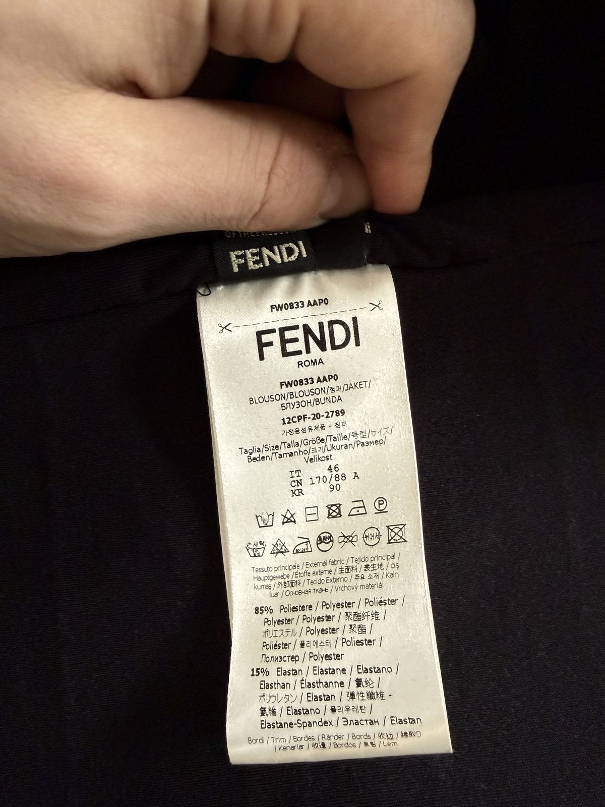 Fendi Fendi Monogram Bomber Jacket Size US S / EU 44-46 / 1 - 10 Thumbnail