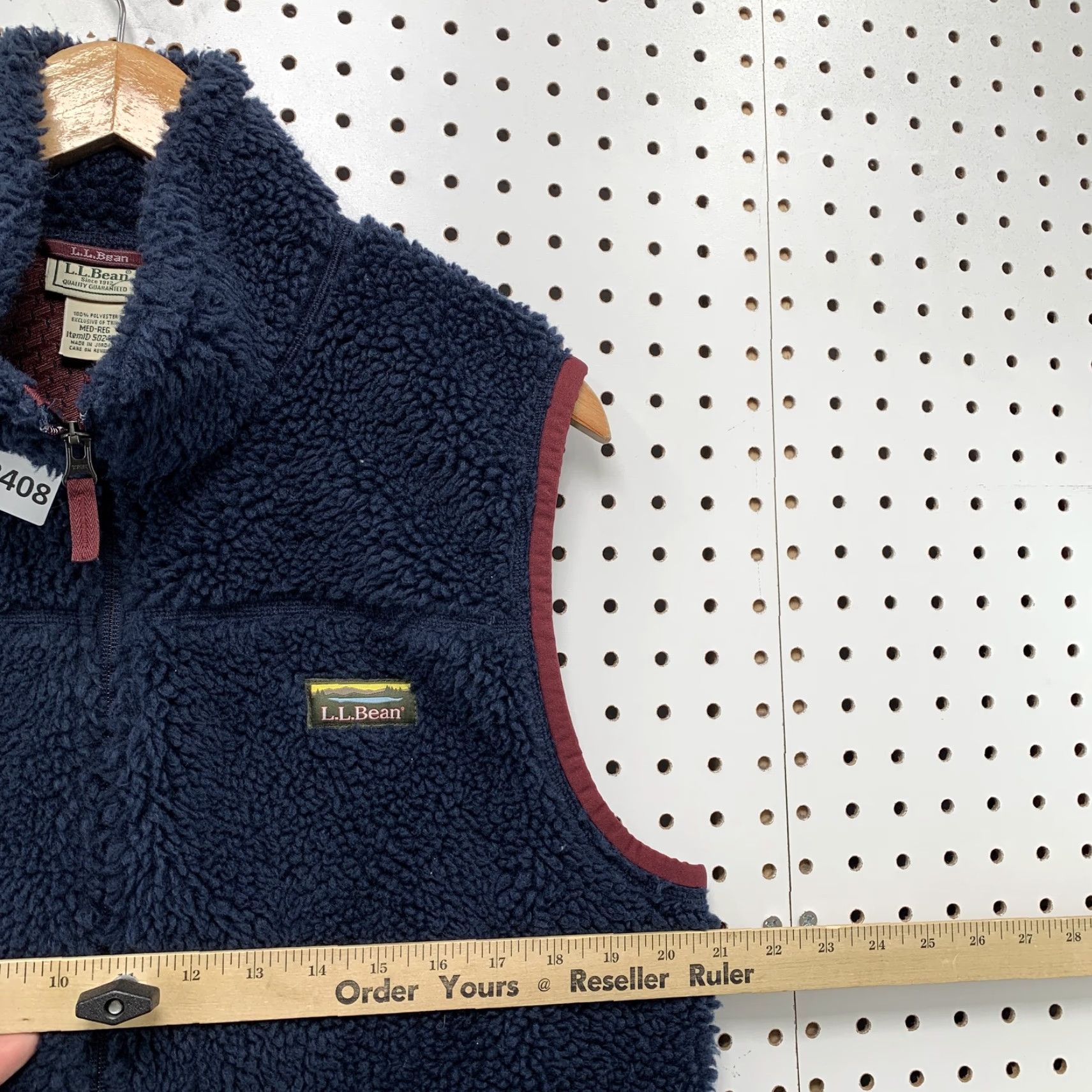 Vintage LL Bean Mens Vest Medium Regular Blue Sherpa Sleeveless Full Zip Outdoor Shirt Size US M / EU 48-50 / 2 - 4 Thumbnail