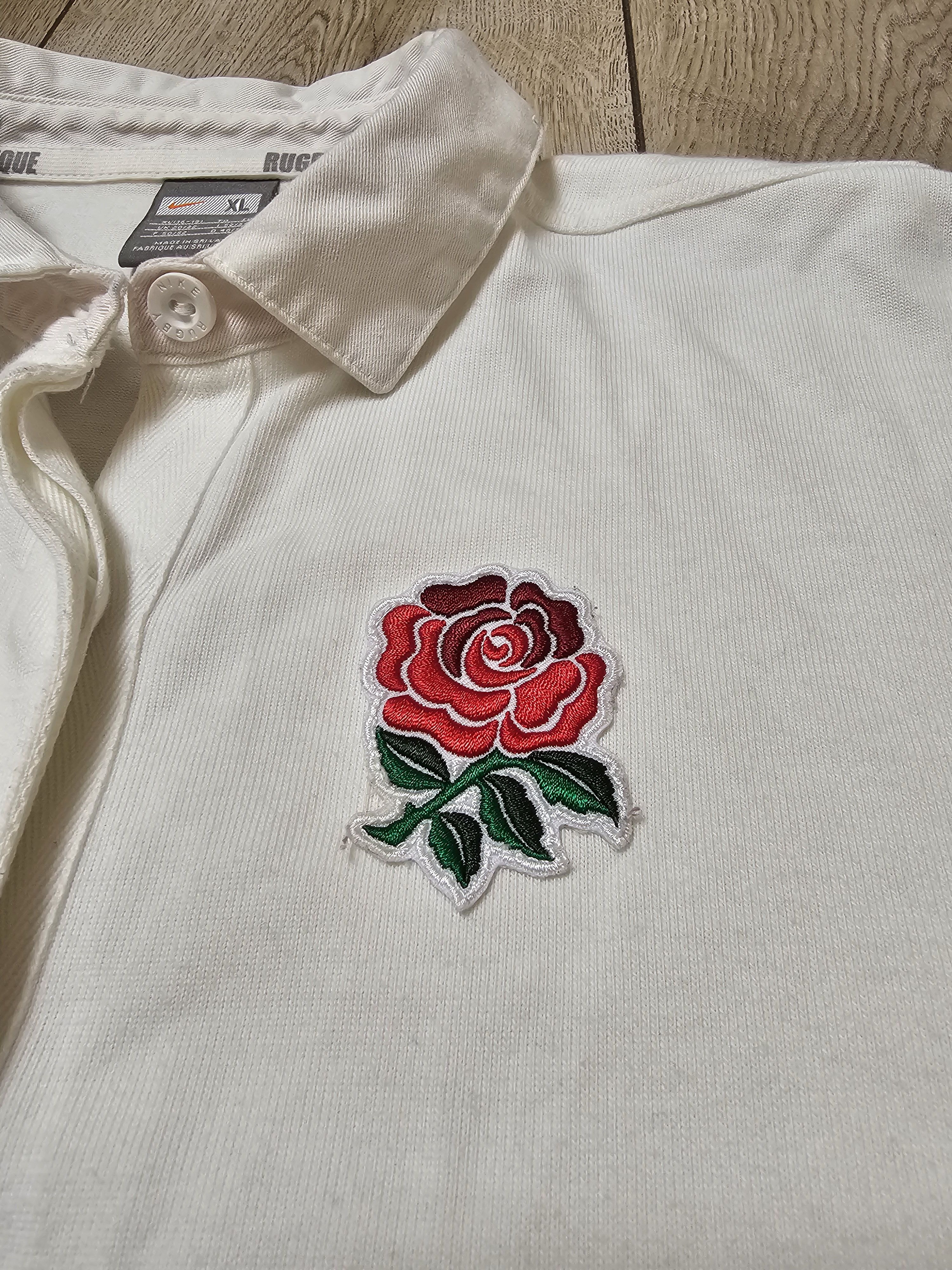 Nike ENGLAND RUGBY VINTAGE LONG JERSEY SHIRT RUGBY JERSEY Size US L / EU 52-54 / 3 - 4 Thumbnail