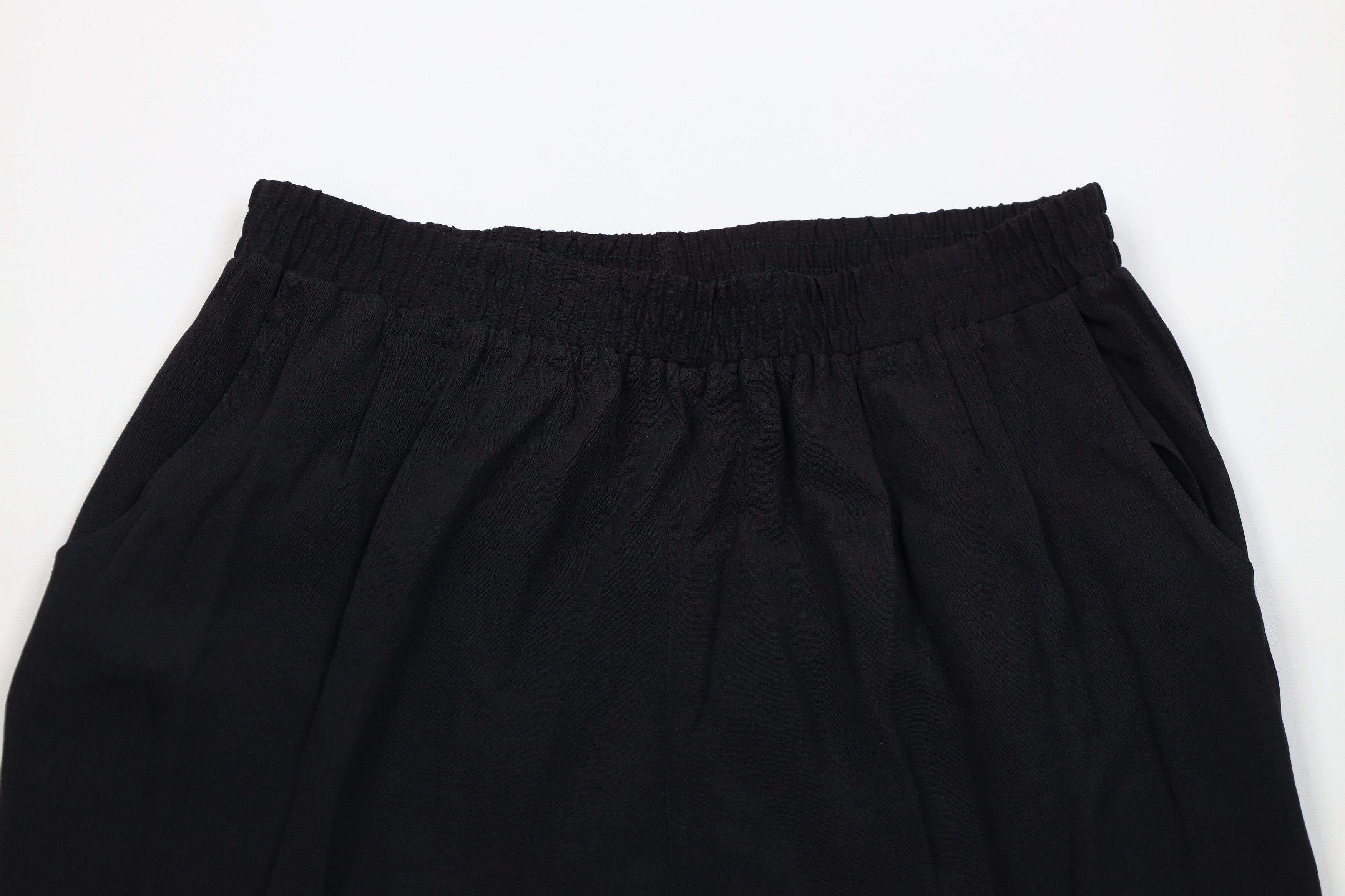 Vintage Vintage 90s Streetwear Gabardine Blend Knit Pants Black USA Size 30" / US 8 / IT 44 - 2 Thumbnail