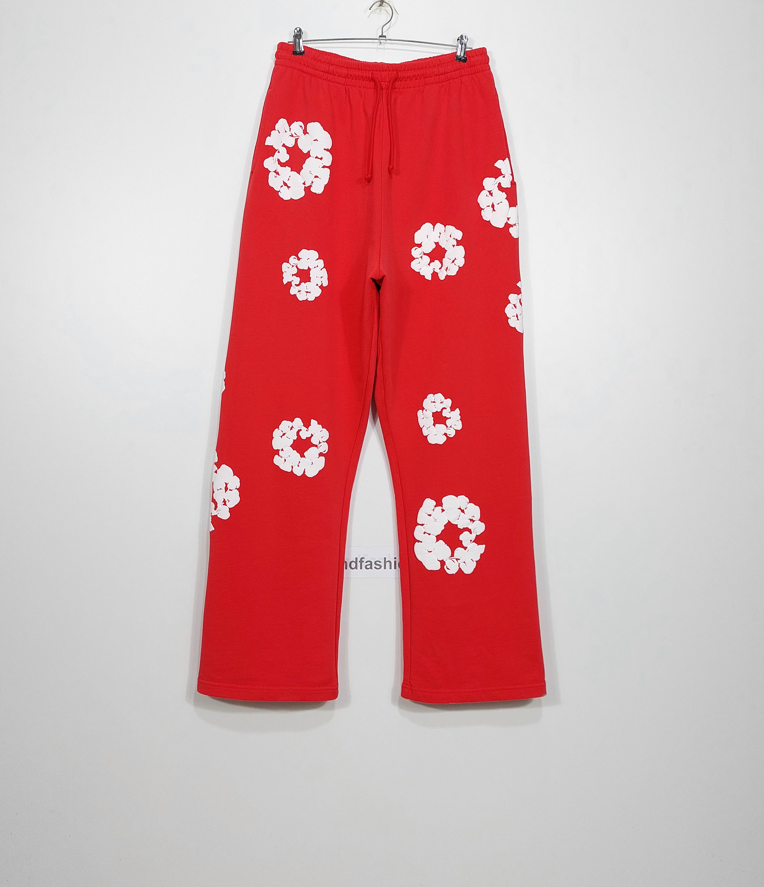 DENIM TEARS cotton wreath sweatpants - red L Size US 34 / EU 50 - 1 Thumbnail