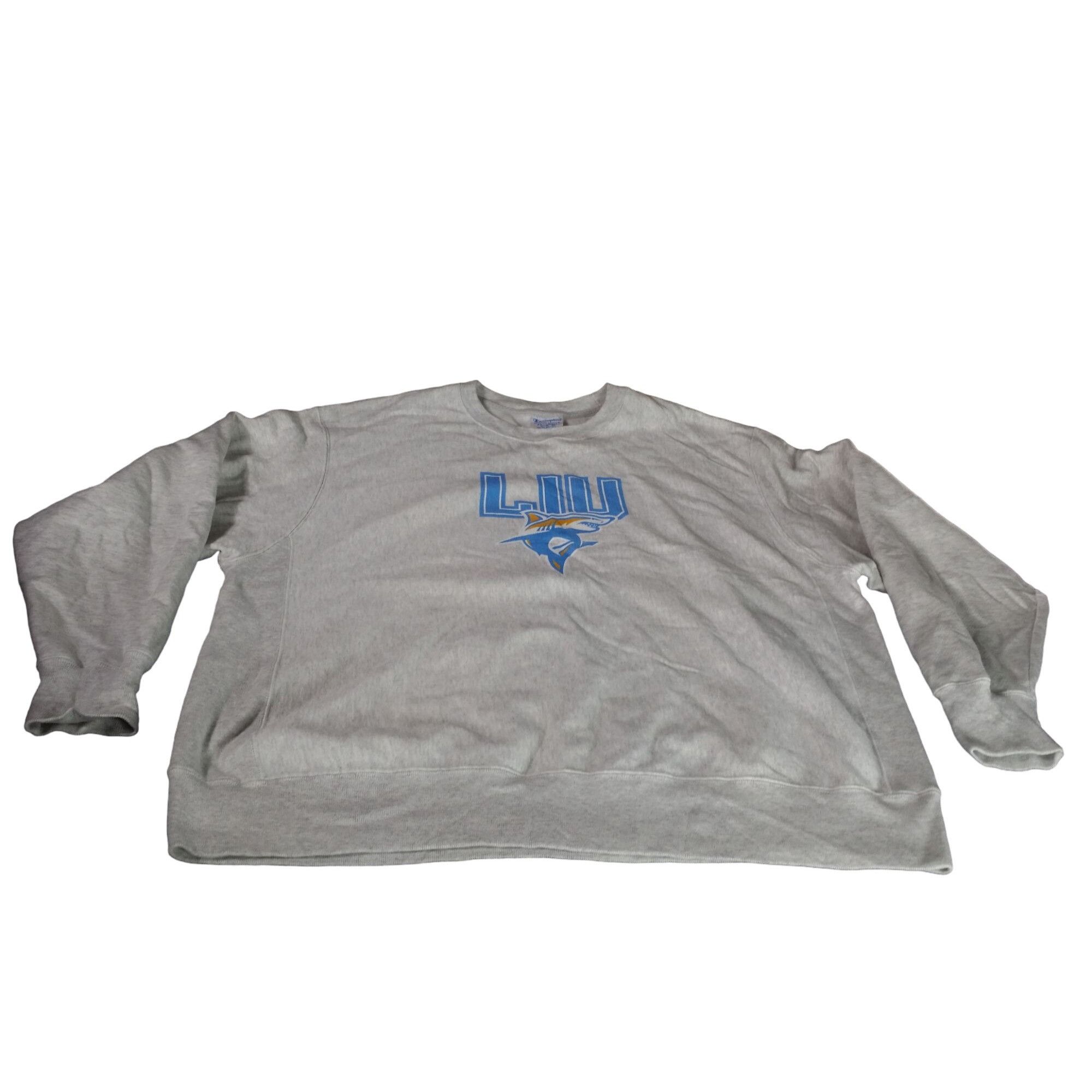 Champion Long Island University Sharks Sweatshirt Sz XXL Champion Rev Size US XXL / EU 58 / 5 - 1 Thumbnail