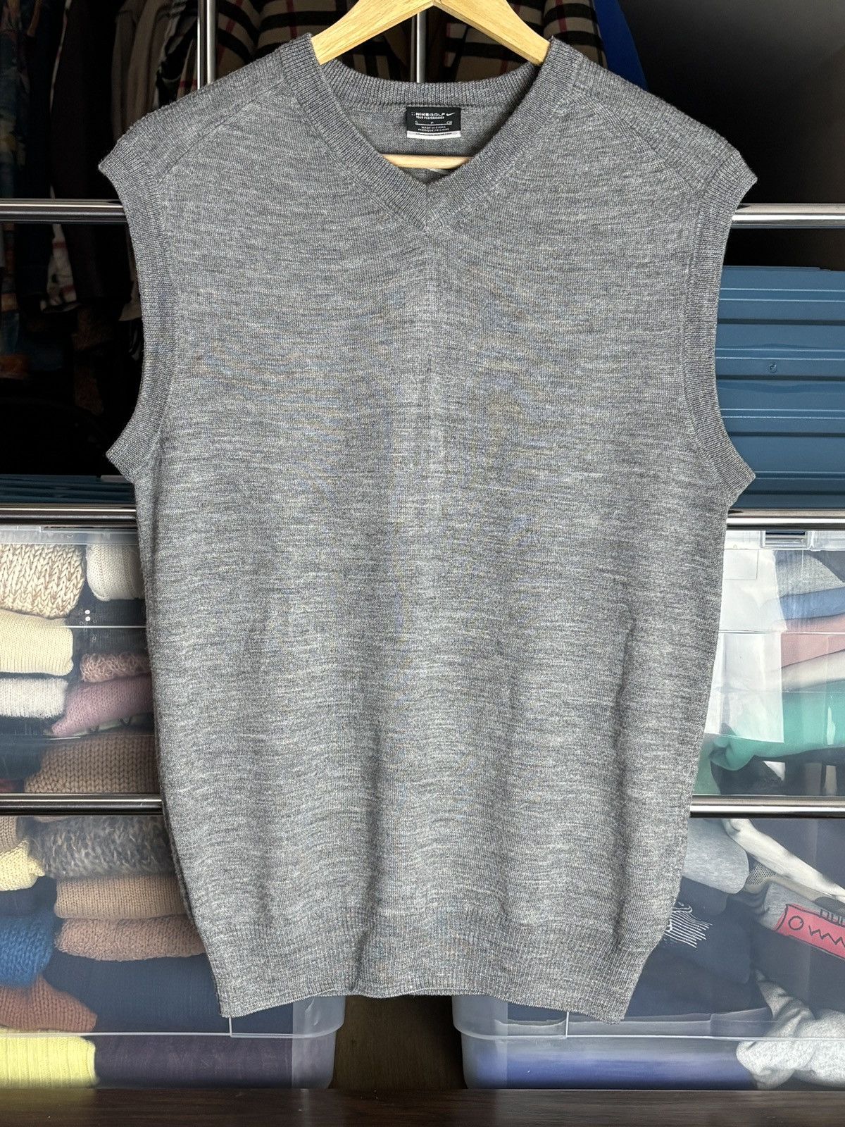 Nike Nike Golf Knit Vest Sleeveless Swoosh Hype Size US S / EU 44-46 / 1 - 1 Thumbnail