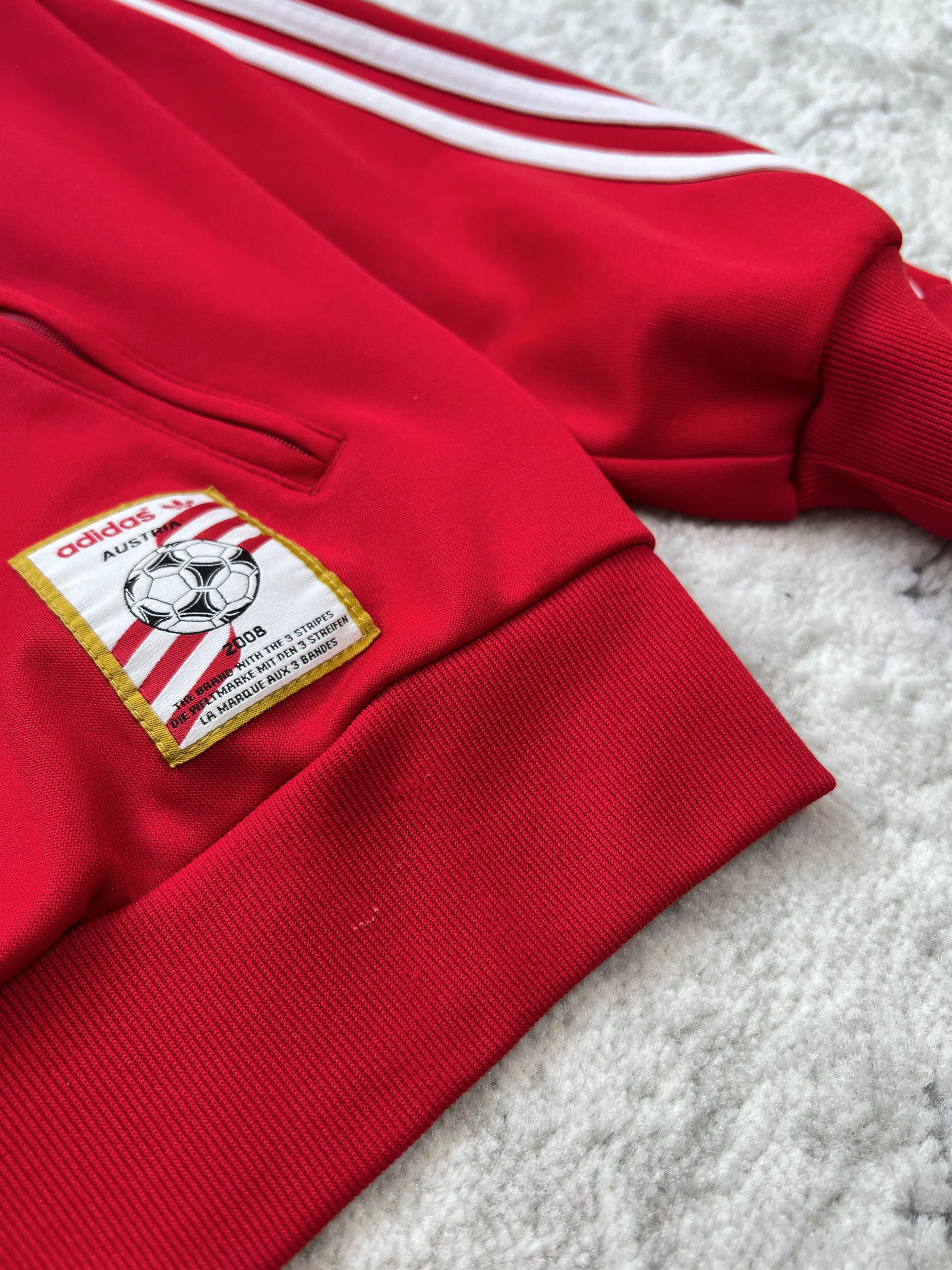 Adidas Adidas Originals Austria Euro 2008 Track Jacket Red Trefoil Size US M / EU 48-50 / 2 - 5 Thumbnail