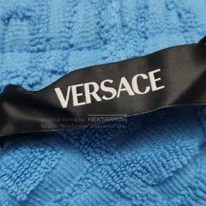 Versace Versace Blue Cotton Logo Shorts L. Size US 34 / EU 50 - 4 Thumbnail