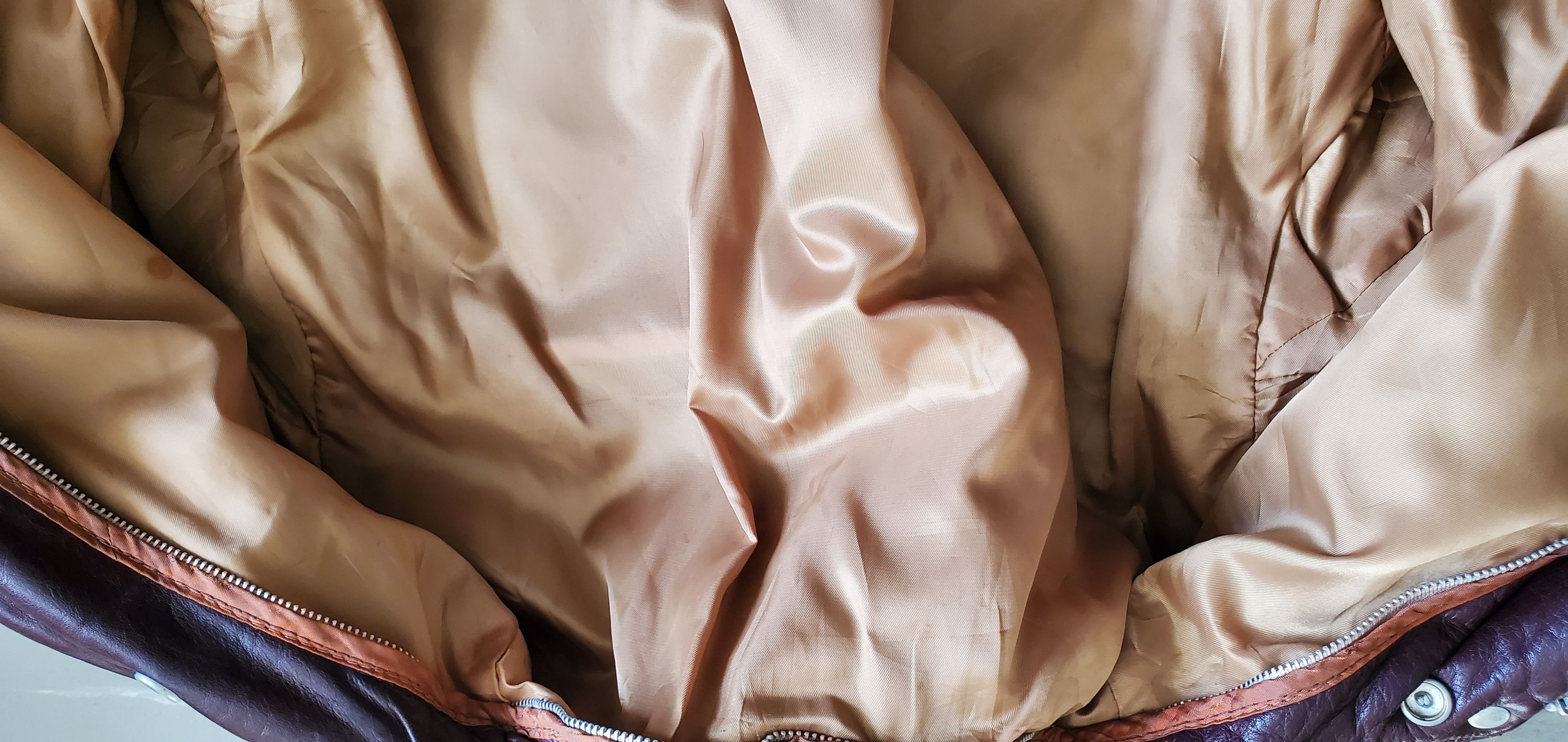 Schott SCHOTT 184SM Brown Cowhide Leather Cockpit Jacket Size US XS / EU 42 / 0 - 6 Thumbnail