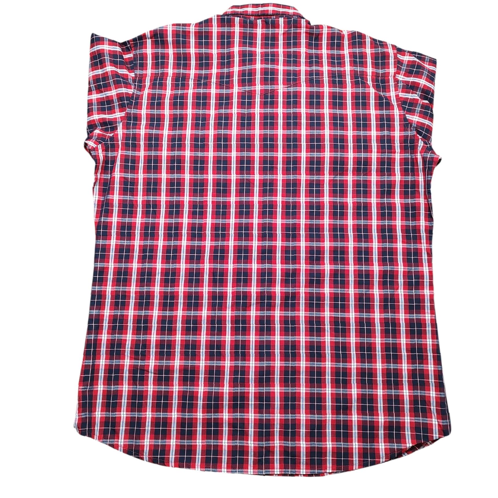 Wrangler Wrangler Western Shirt Mens XLT XL Tall Pearl Snap Red Plaid Long Sleeve Pockets Size US XL / EU 56 / 4 - 3 Thumbnail