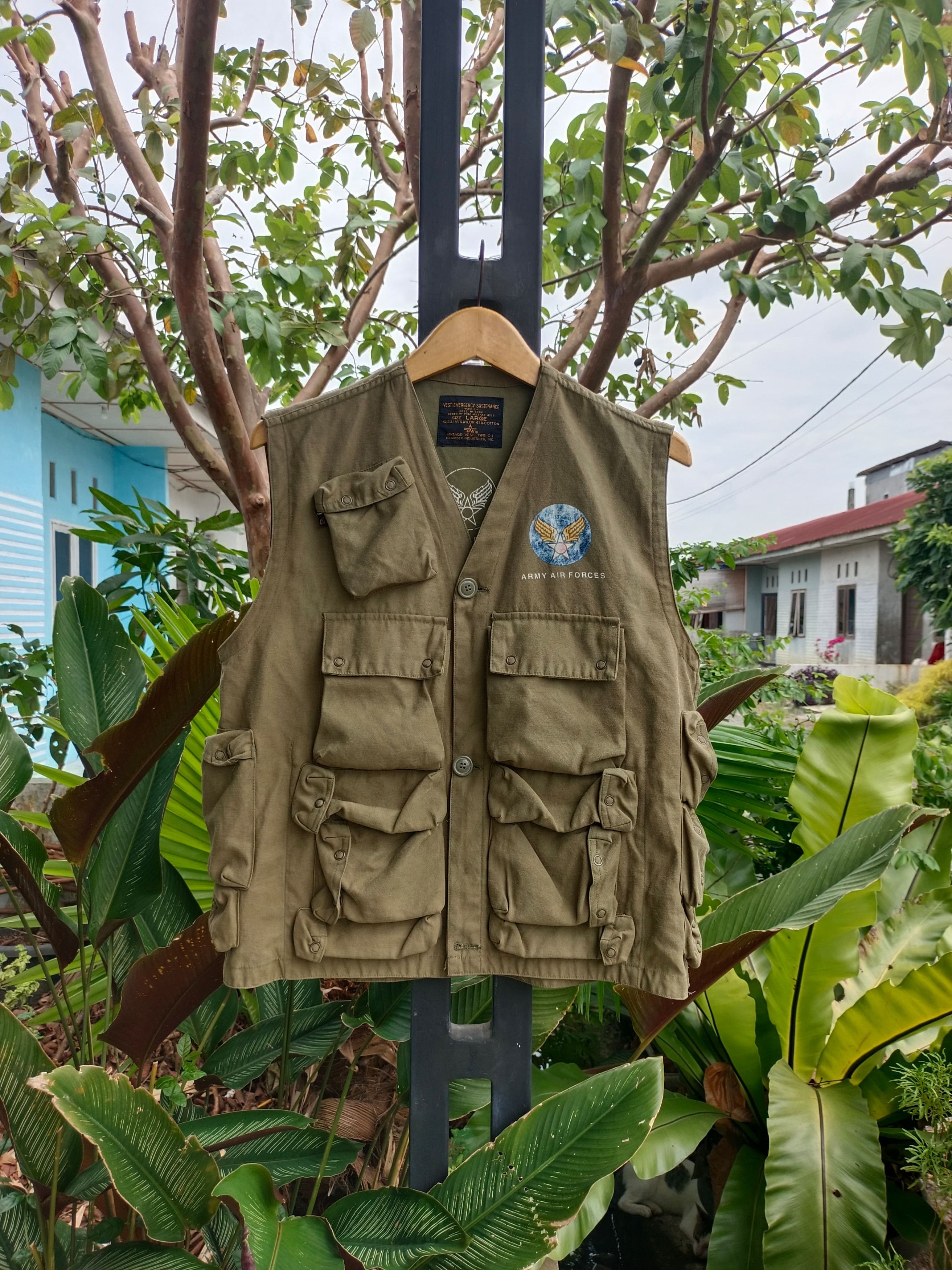 Vintage Army Air Force Vest Size US L / EU 52-54 / 3 - 1 Thumbnail