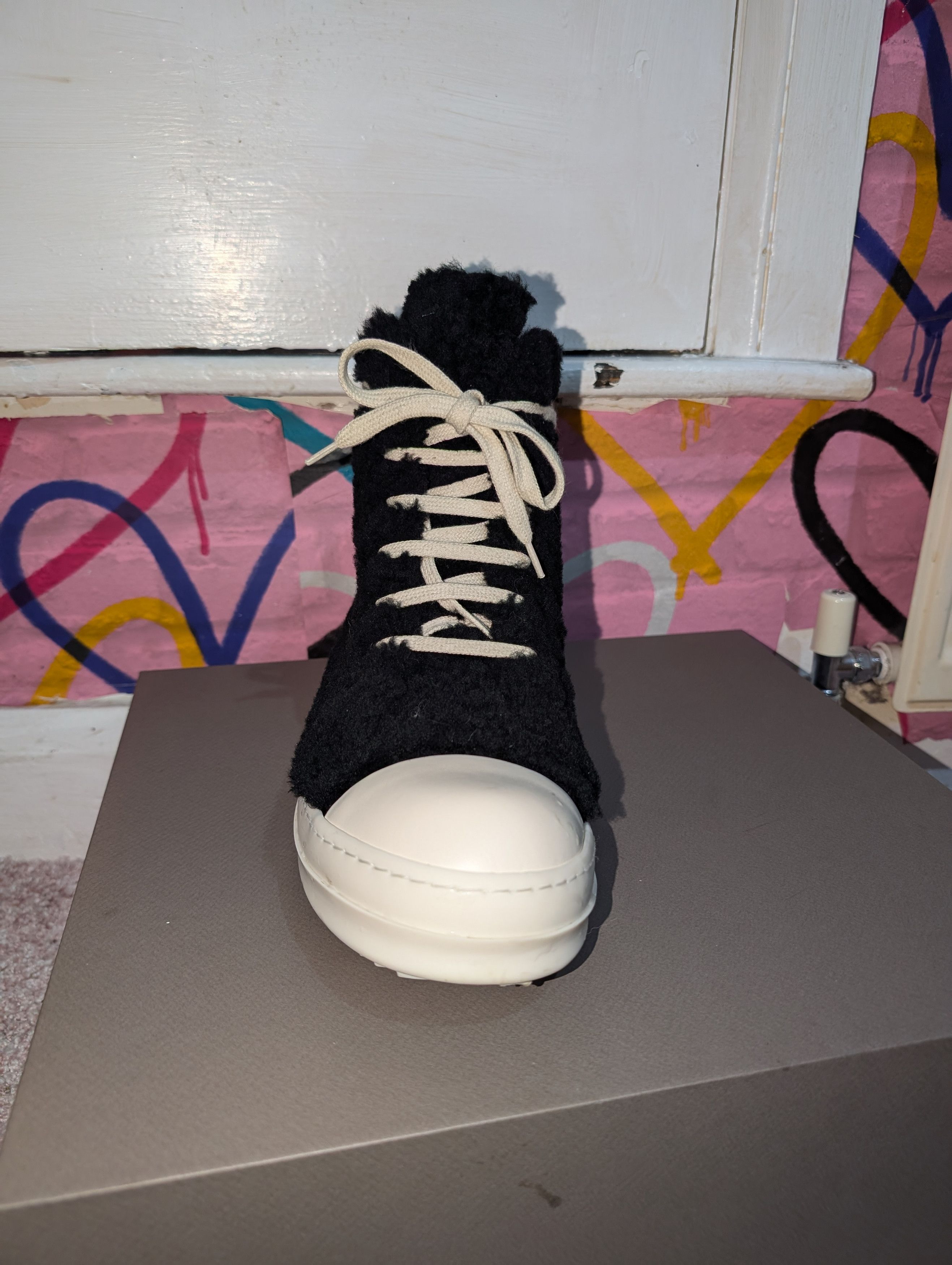 Rick Owens Rick Owens Shearling Ramones Strobe FW22 Size US 9 / EU 42 - 3 Thumbnail