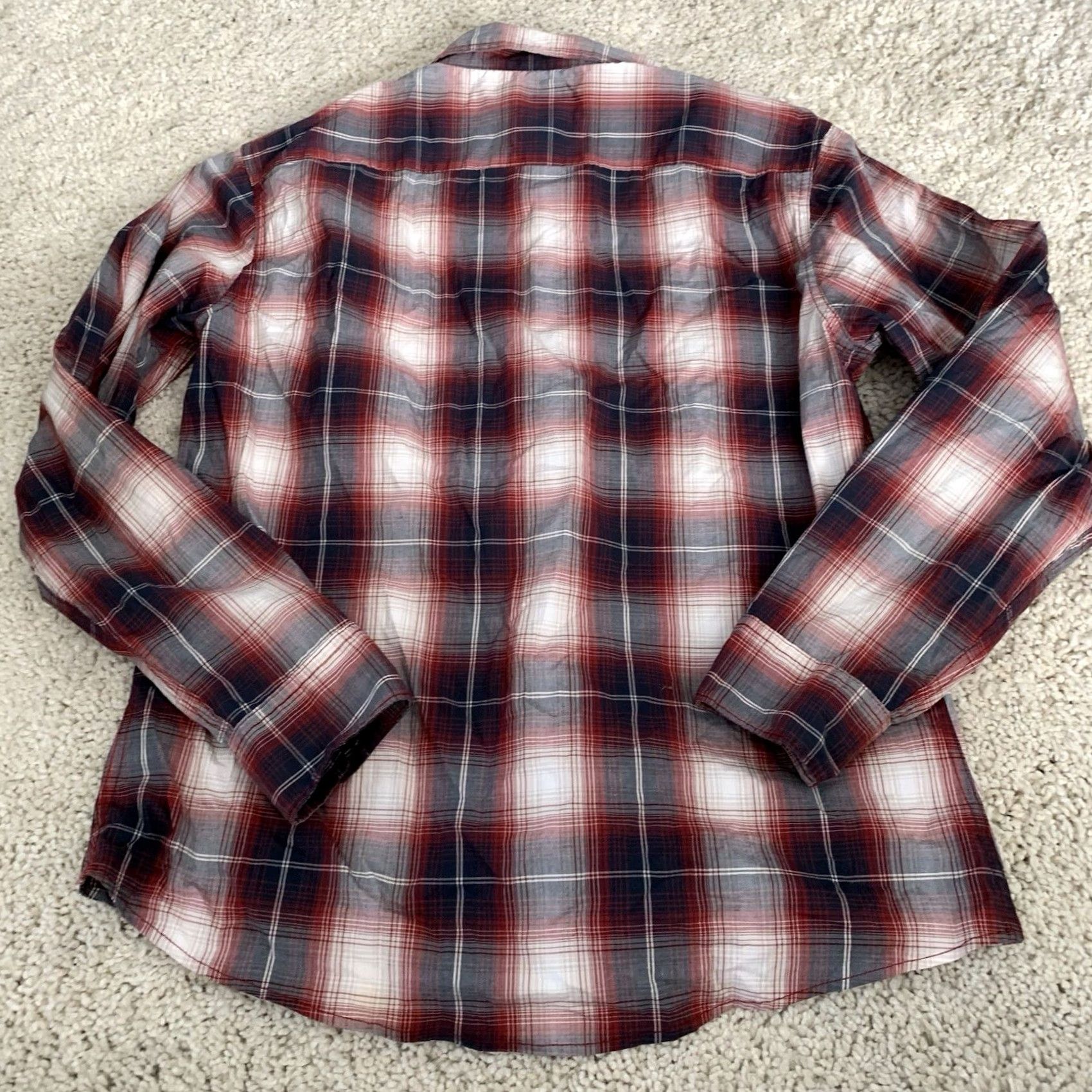 Wrangler Wrangler Shirt Mens Large Pearl Snap Long Sleeve Western Plaid Flex Comfort Barbie? Size US L / EU 52-54 / 3 - 5 Thumbnail