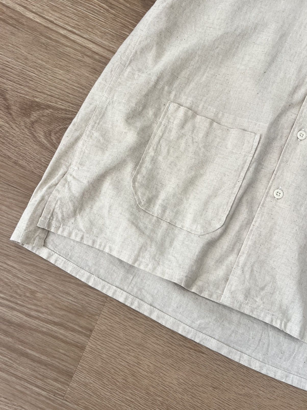 Engineered Garments Engineered Garments Camp Shirt Natural CL Sheeting XS Small Size US S / EU 44-46 / 1 - 4 Thumbnail
