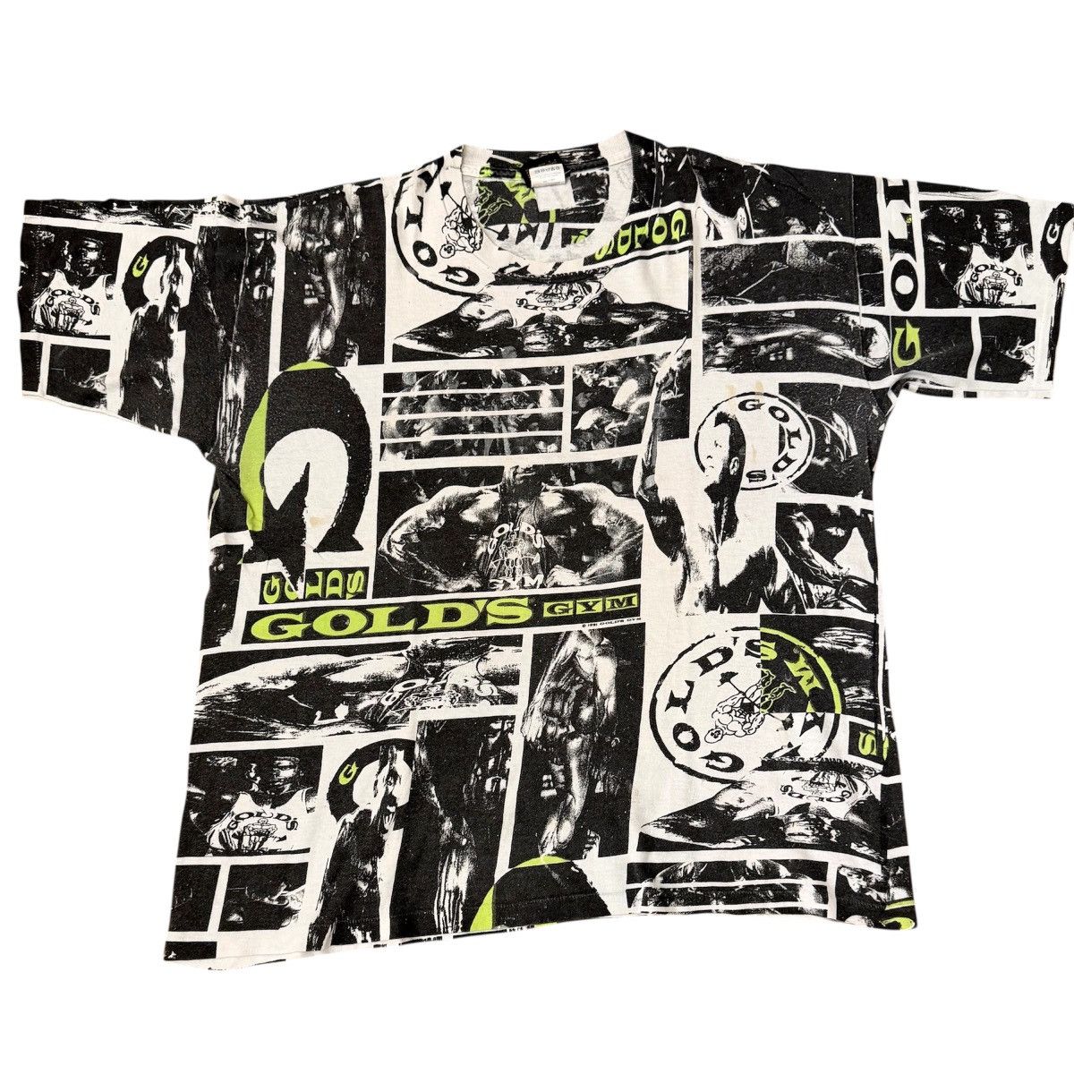 Other Vintage Gold’s Gym Single stitch rare 90’s all over print L Size US L / EU 52-54 / 3 - 1 Thumbnail