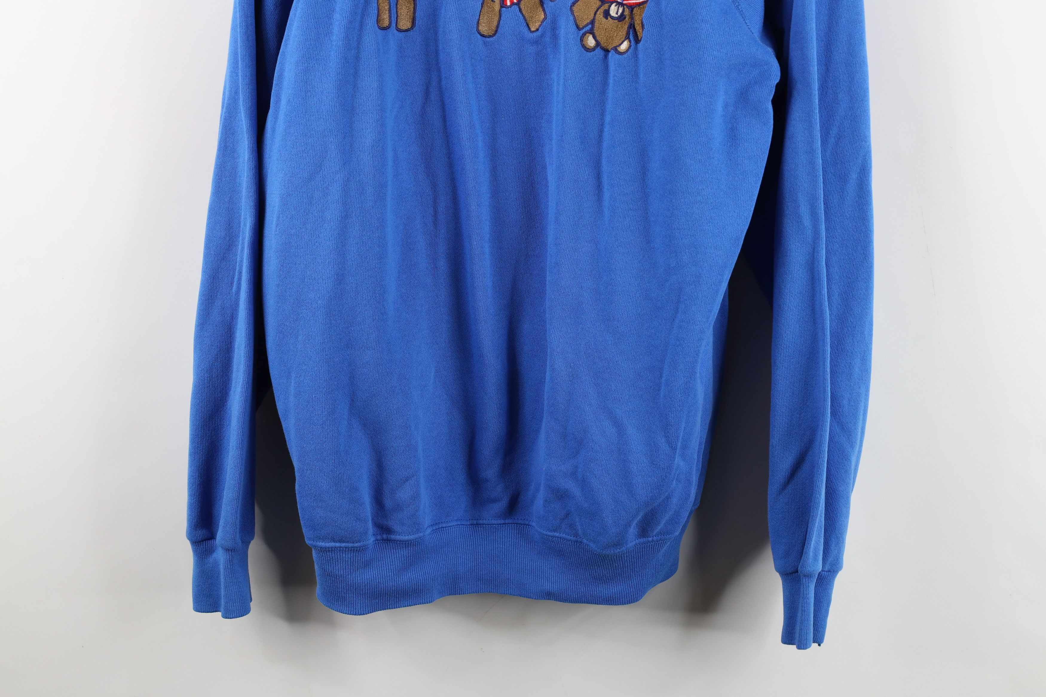 Vintage Vintage 80s 90s Streetwear Cartwheel Bear Sweatshirt Blue Size L / US 10 / IT 46 - 3 Thumbnail
