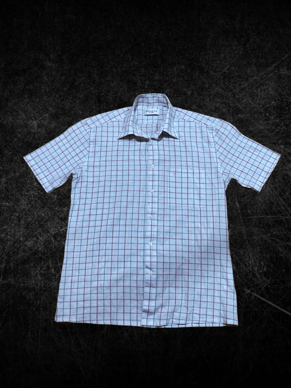 Yves Saint Laurent Yves Saint Laurent YSL Mens Short Sleeve Shirt Size US M / EU 48-50 / 2 - 1 Thumbnail