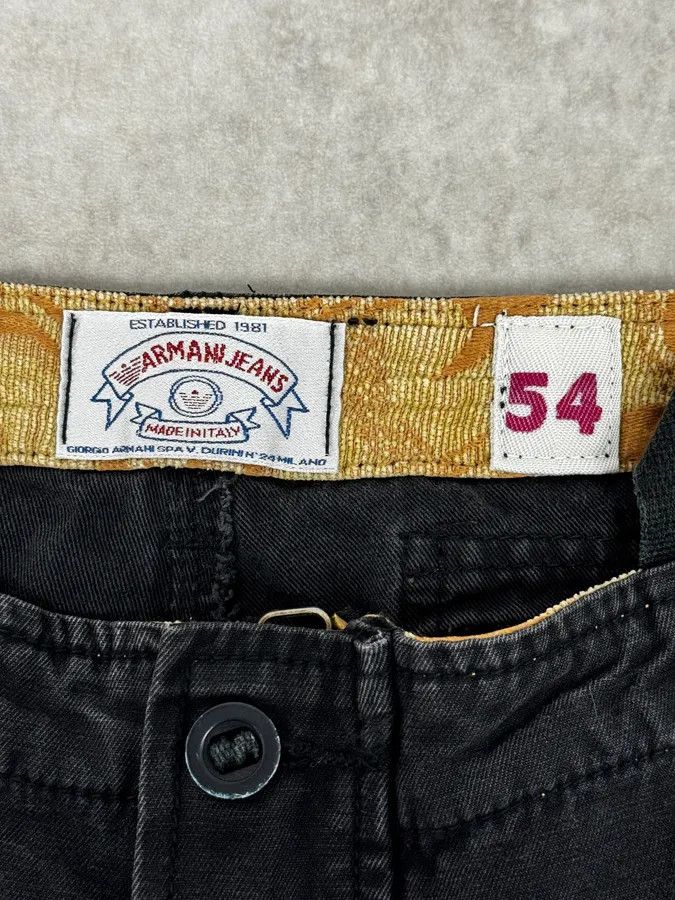 2000s Armani Black Cargo Pants