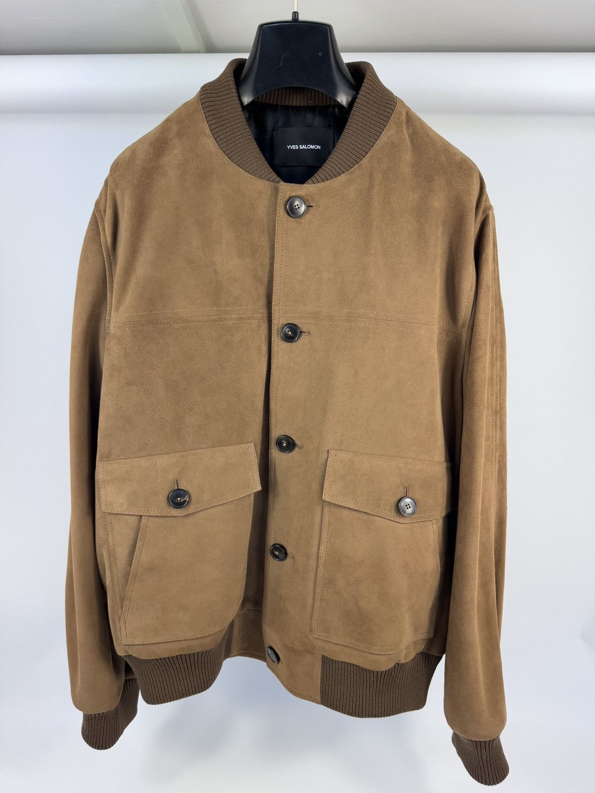 Yves Salomon SUEDE BOMBER JACKET Size US XL / EU 56 / 4 - 1 Thumbnail