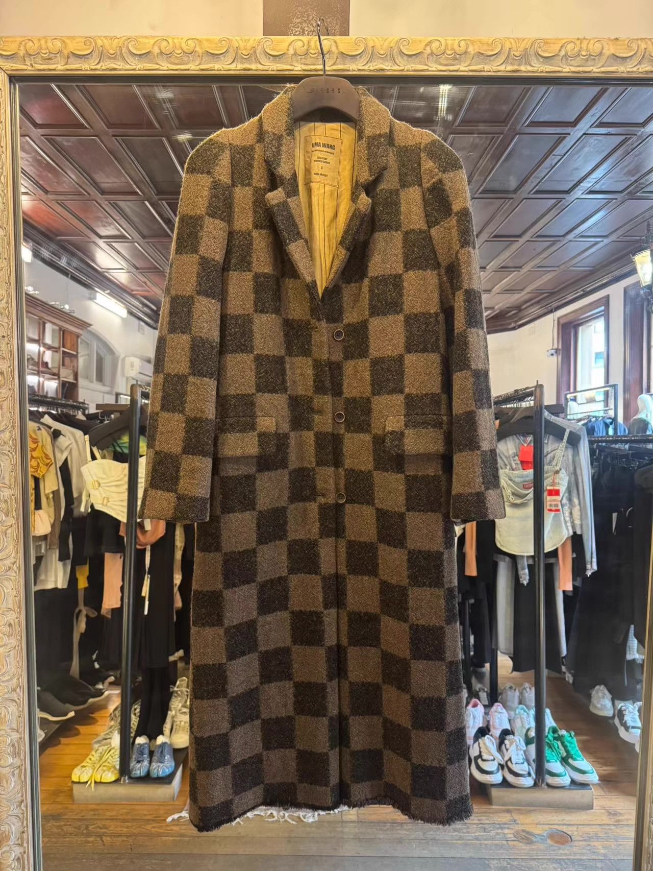 Uma Wang UMA WANG FW25 Main Women’s Brown/Tan Cita Coat Ｑ25 Size S / US 4 / IT 40 - 1 Thumbnail