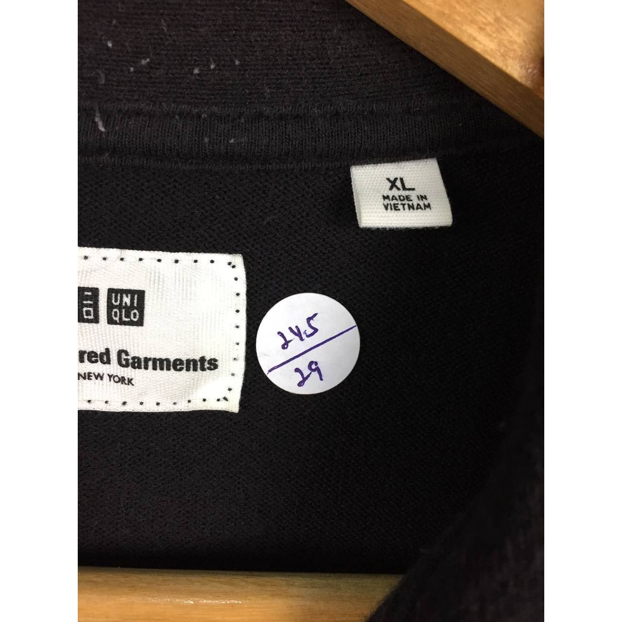 Engineered Garments × Uniqlo Engineered Garments x Uniqlo Solid Black Collar Polo Tee Size US XL / EU 56 / 4 - 14 Thumbnail