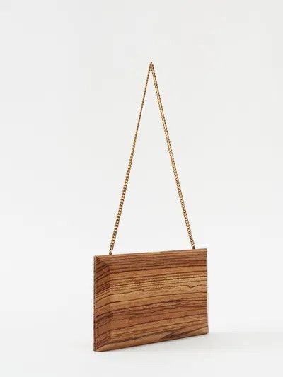 Saint Laurent Paris o1s1wg110925 Size: OS / New Arrival Wood Clutch in Brown Size ONE SIZE - 3 Thumbnail