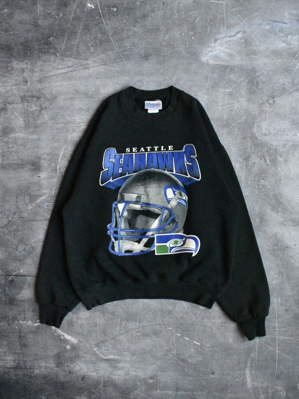Chalk Line Vintage 90s Seattle Seahawks NFL X Chalk Line Sweatshirt (S) Size US S / EU 44-46 / 1 - 1 Thumbnail