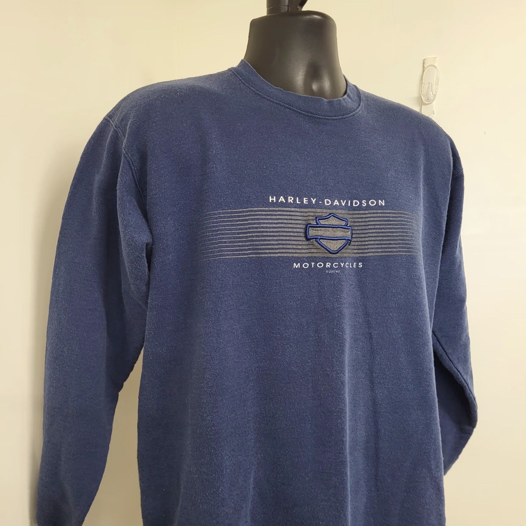 Harley Davidson Ozark Harley-Davidson Motorcycles Lebanon, MO. Mens M 2001 Vintage Faded Sweater Sweater Size US M / EU 48-50 / 2 - 3 Thumbnail