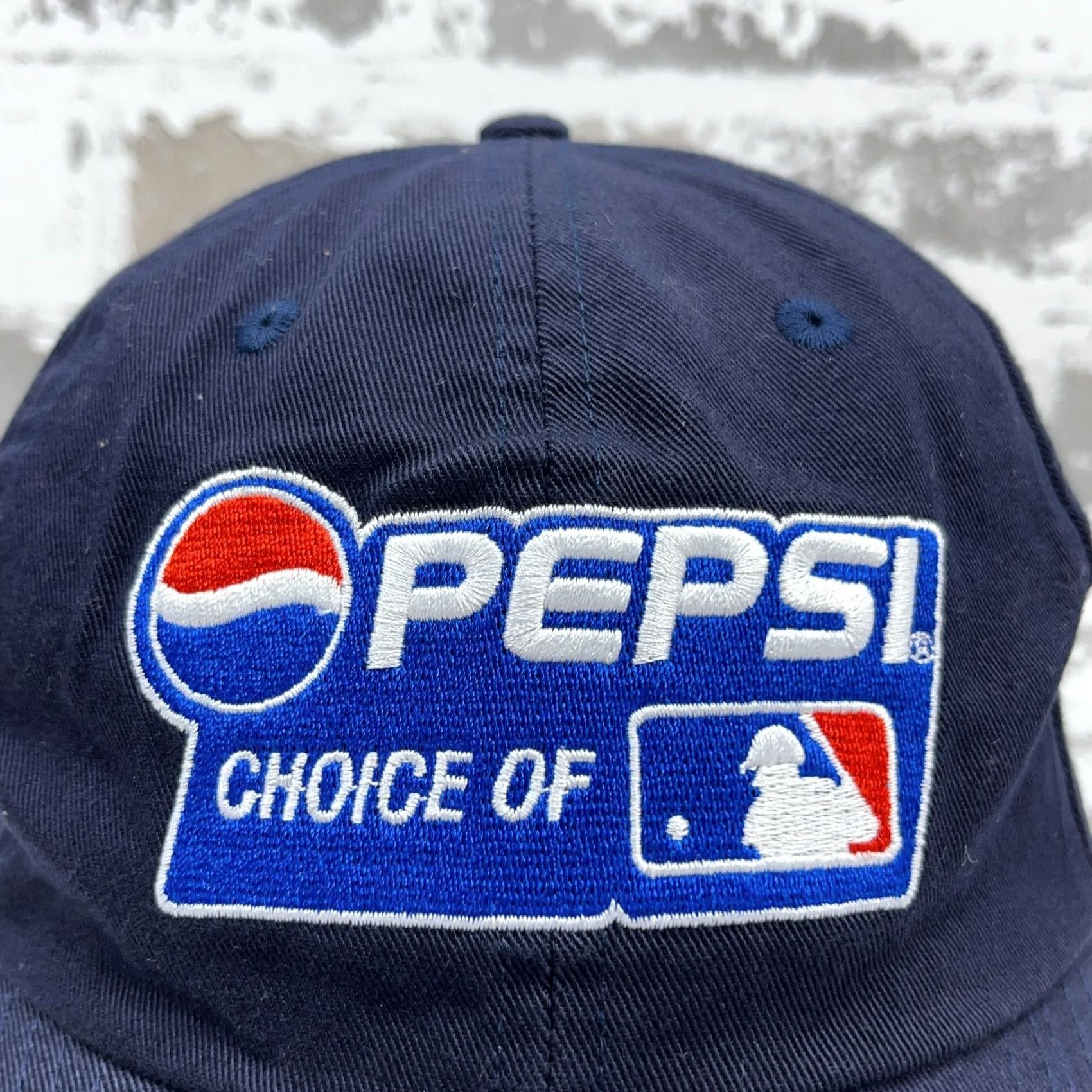 Vintage VINTAGE Pepsi Hat Cap Blue Dad Strap Back Adult Y2K Navy MLB Baseball Size ONE SIZE - 2 Thumbnail