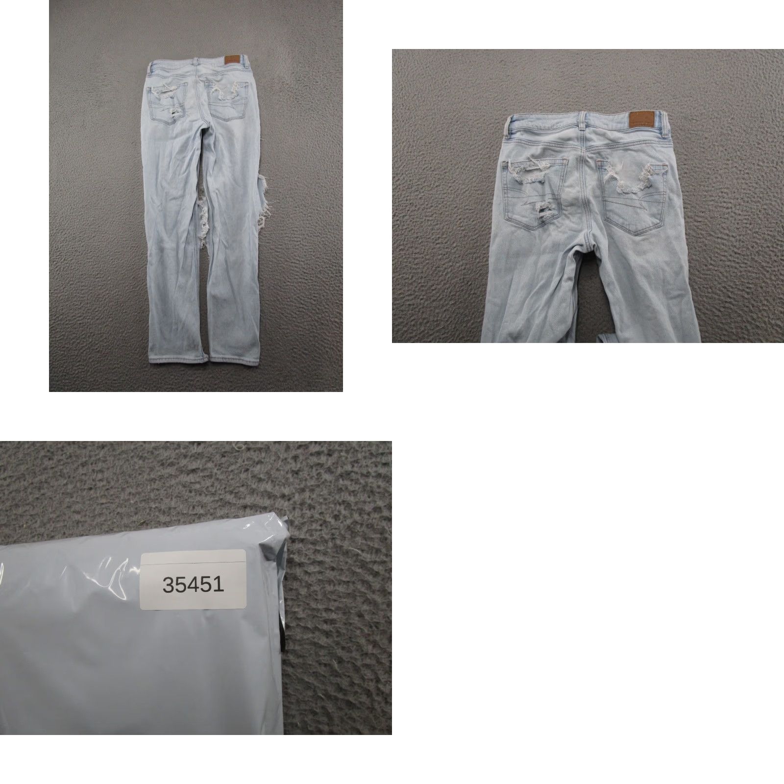 American Eagle Outfitters VINTAGE American Eagle Strigid Distressed Thrashed Denim Mom Jeans Women's Size 2 Size 26" / US 2 / IT 38 - 9 Thumbnail