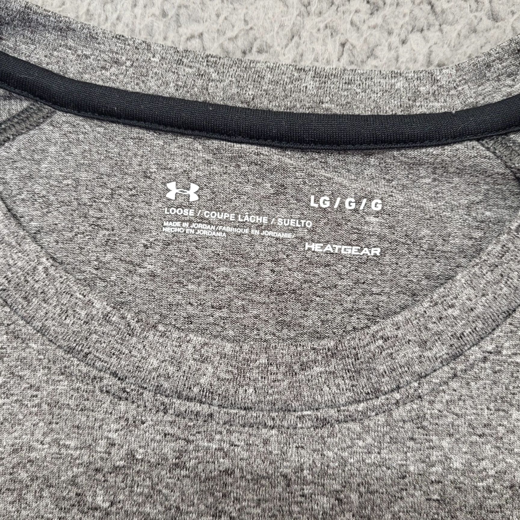 Under Armour Under Armour Lightweight Shirt Mens L Gray Heatgear Raglan Long Sleeve Loose Size US L / EU 52-54 / 3 - 2 Thumbnail