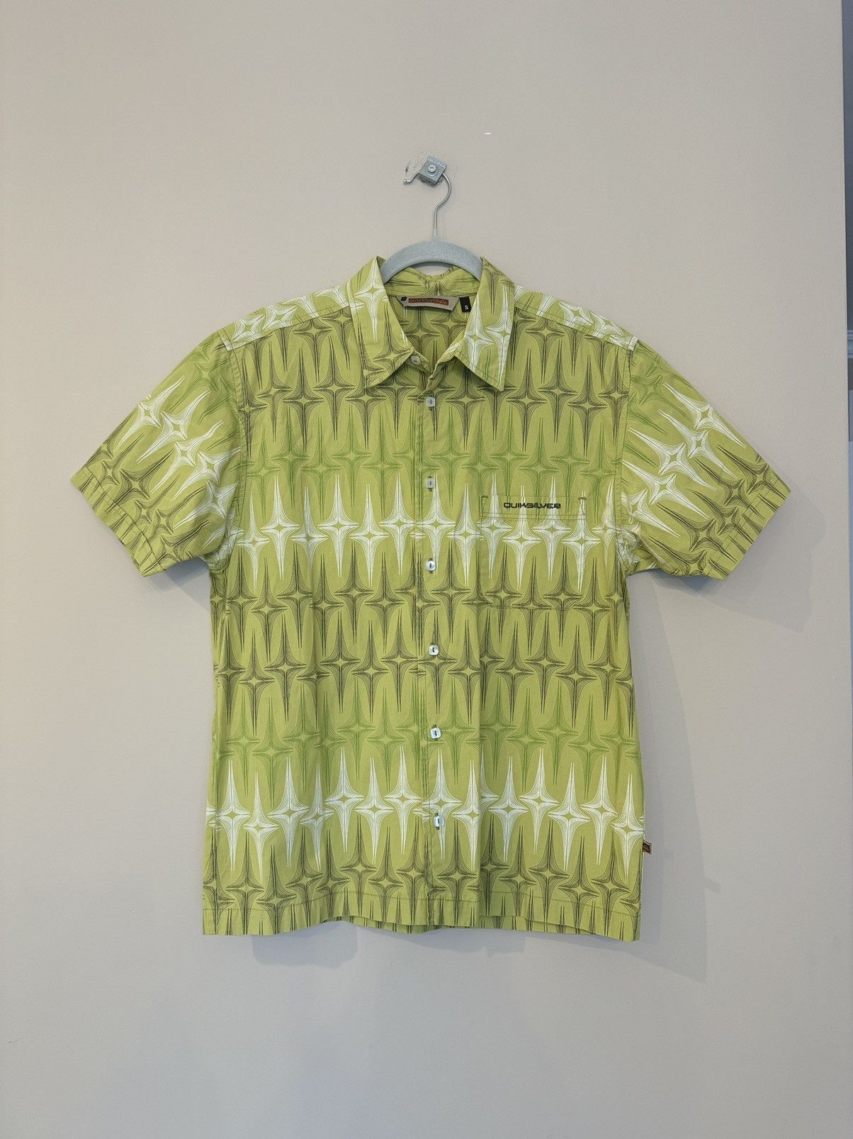 Quiksilver Quiksilver green vintage shirt button up summer rare Size US S / EU 44-46 / 1 - 1 Thumbnail