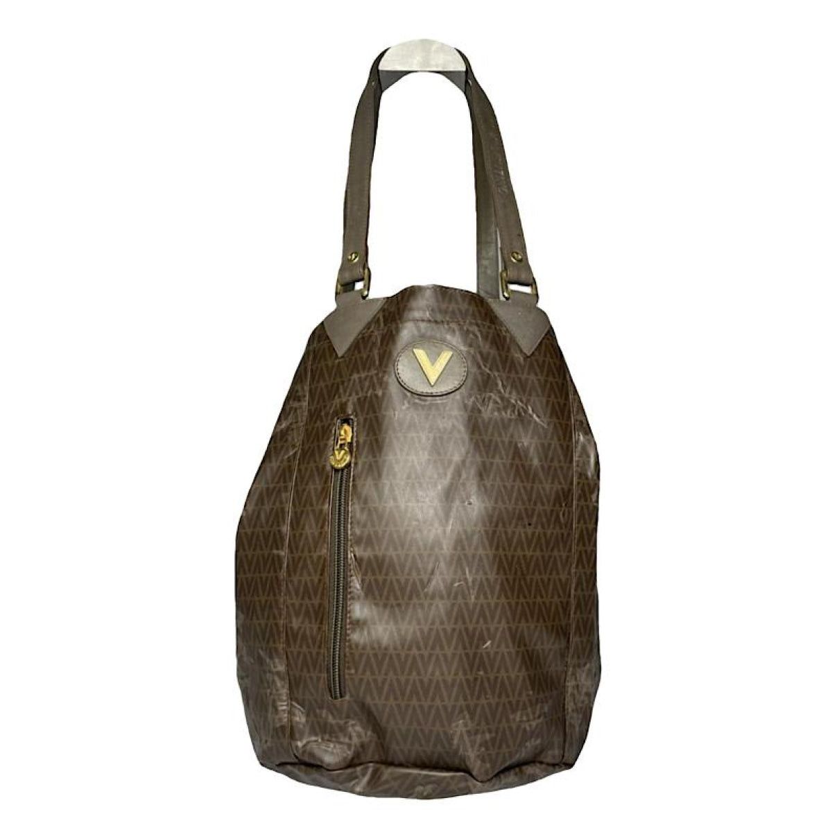 Mario Valentino Brown Leather Handbag Size ONE SIZE - 1 Thumbnail