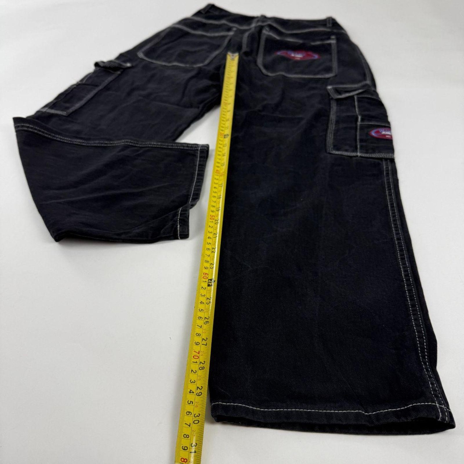 Vintage grunge faded black archive y2k baggy wide leg jeans