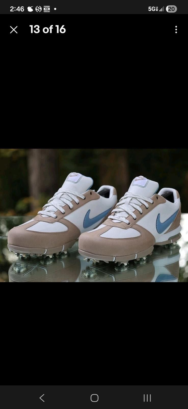 Other Nike Air SP-5 III Golf Shoes Women’s Size 6.5 White Tan Blue Size US 6.5 / IT 36.5 - 4 Thumbnail