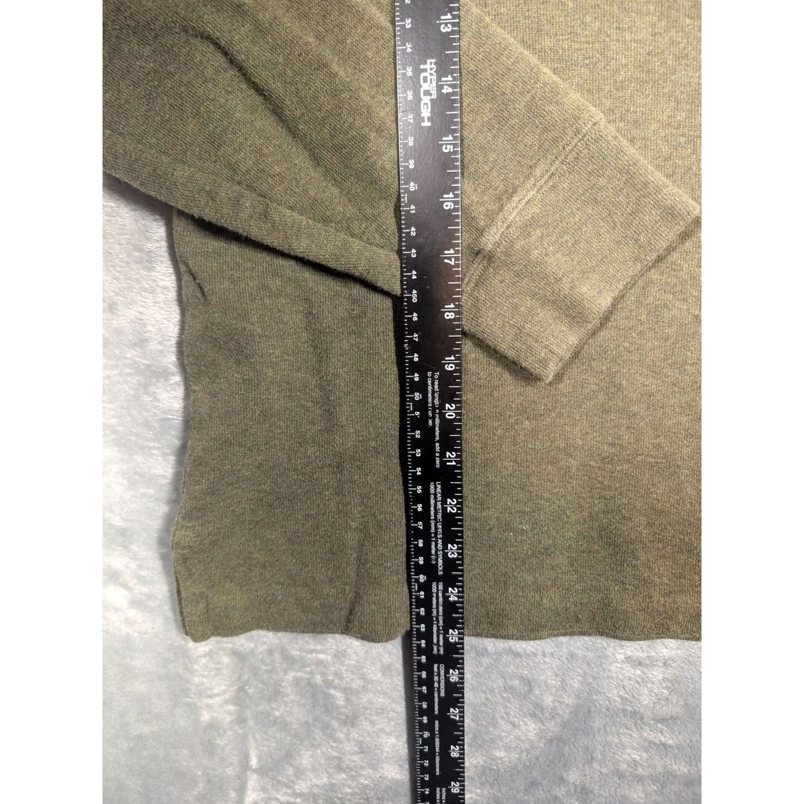 Polo Ralph Lauren Polo Ralph Lauren Sweater Mens Large Green Cotton Quarter Zip Mock Neck Pullover Size US L / EU 52-54 / 3 - 2 Thumbnail