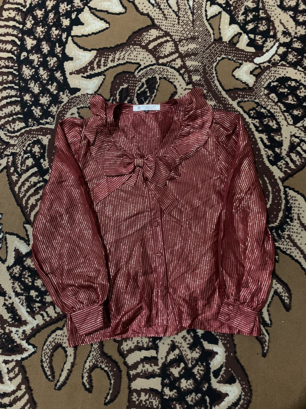 Givenchy Vintage 90s Givenchy Mesh Shirt Size M / US 6-8 / IT 42-44 - 1 Thumbnail