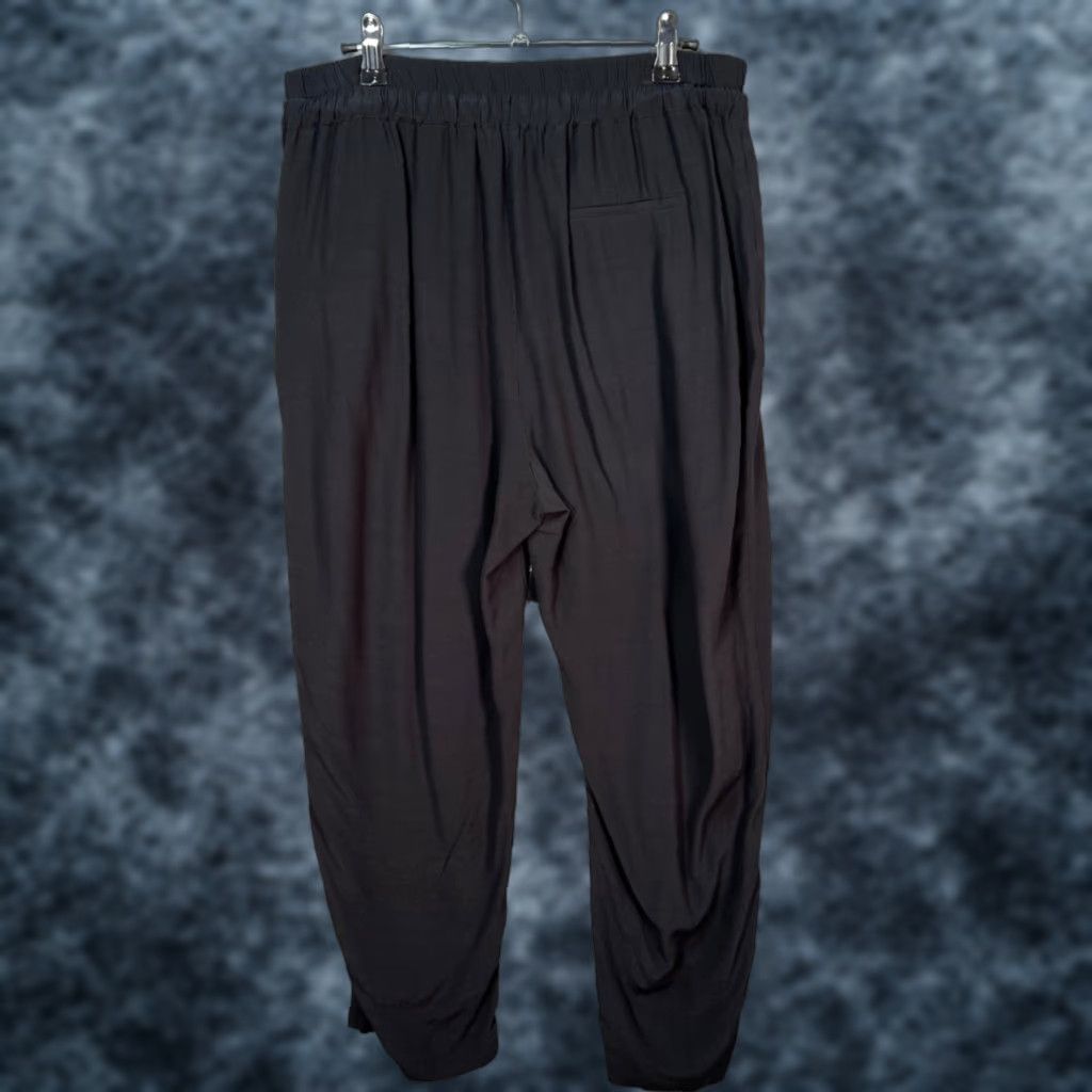 Allsaints AllSaints Mens Pants Talia Trousers Black Chino Relaxed Fit 31in Inseam L Size US 33 - 1 Thumbnail