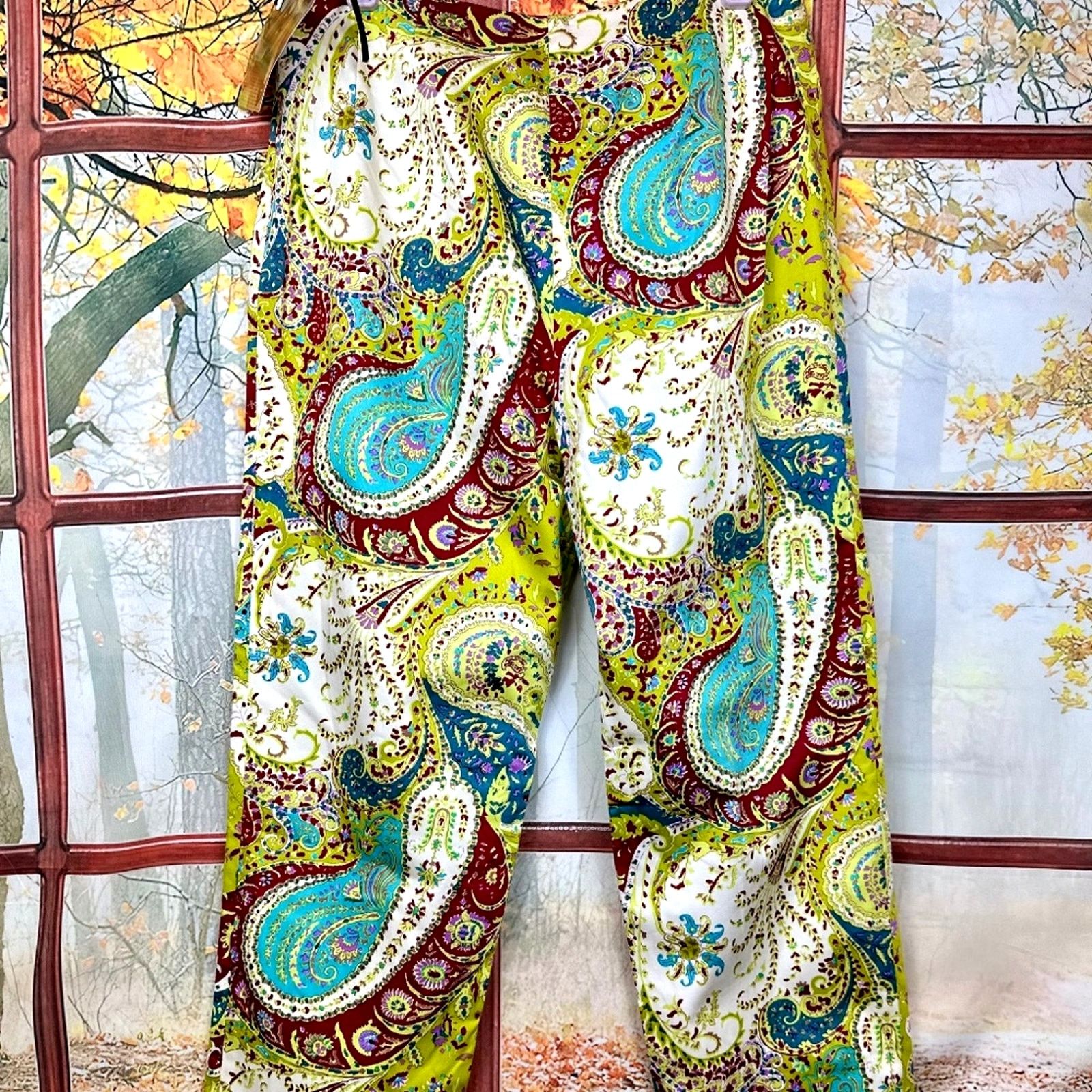 Other Sally Bridge Audrey Dress Pants - Paisley - size M Size 29" - 11 Thumbnail