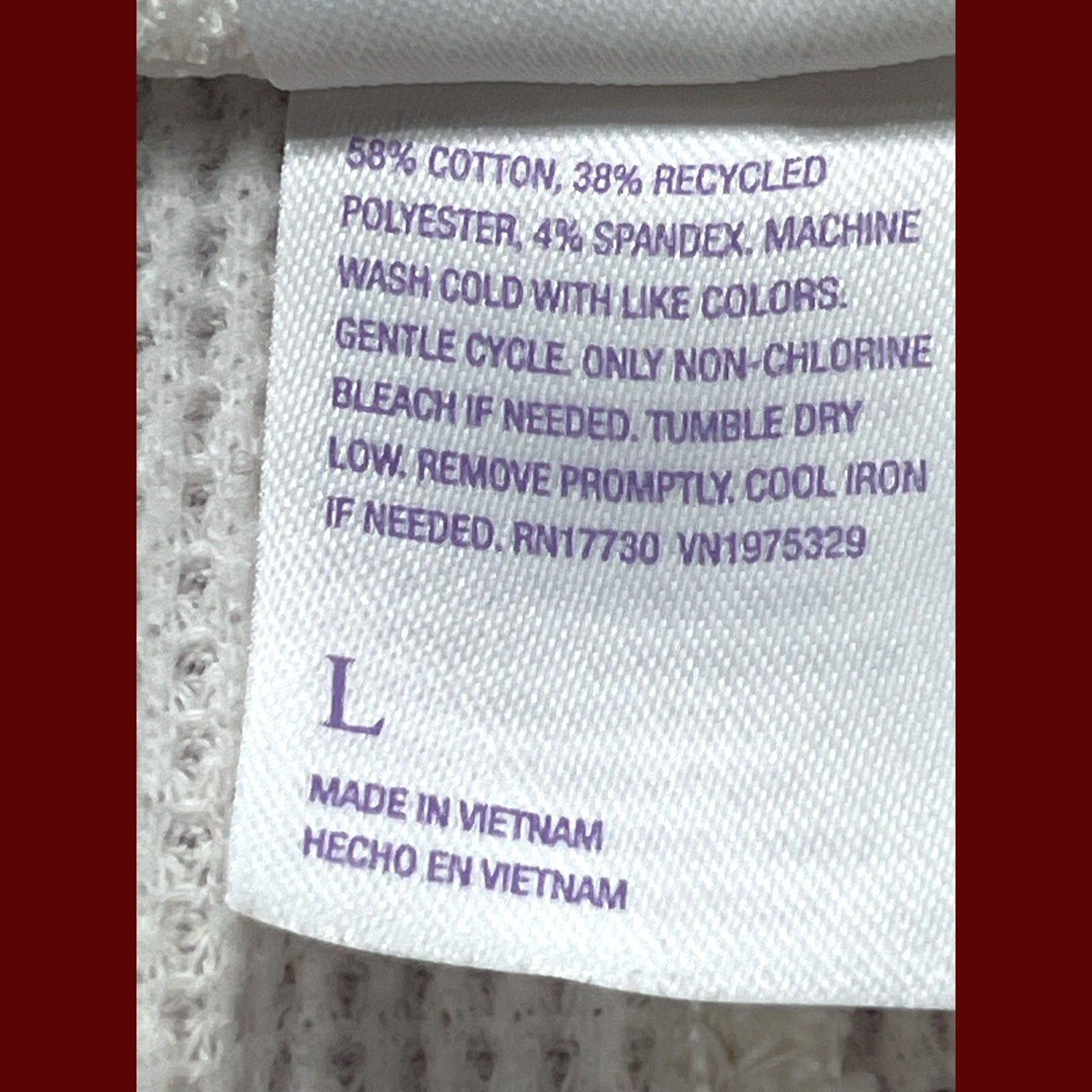 Other Stars Above - Women's Heavy Waffle Pants - White - Large Size 36" / US 14 / IT 50 - 9 Thumbnail
