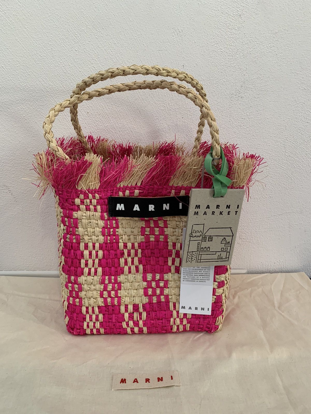Marni IRACA PALM MED BAG Size ONE SIZE - 9 Thumbnail