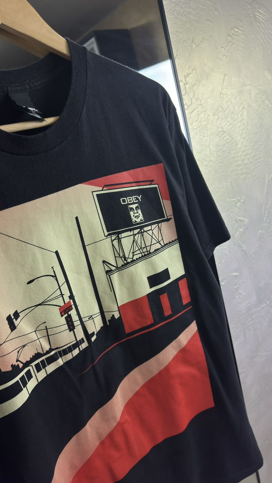 Obey Obey Boston Billboard Cotton Graphic Streetwear Tee Size US L / EU 52-54 / 3 - 2 Thumbnail