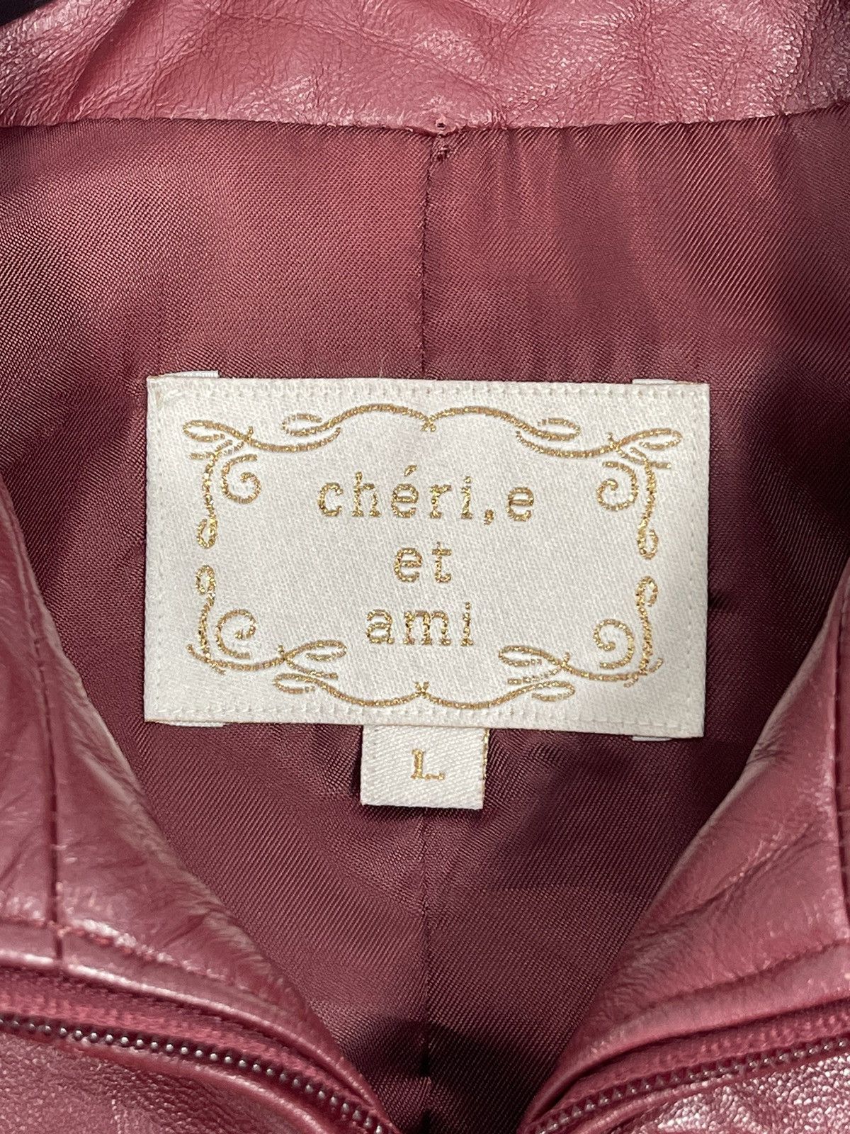 Genuine Leather Vintage cheri,e et ami Sheepskin Leather Jacket Size L / US 10 / IT 46 - 9 Thumbnail