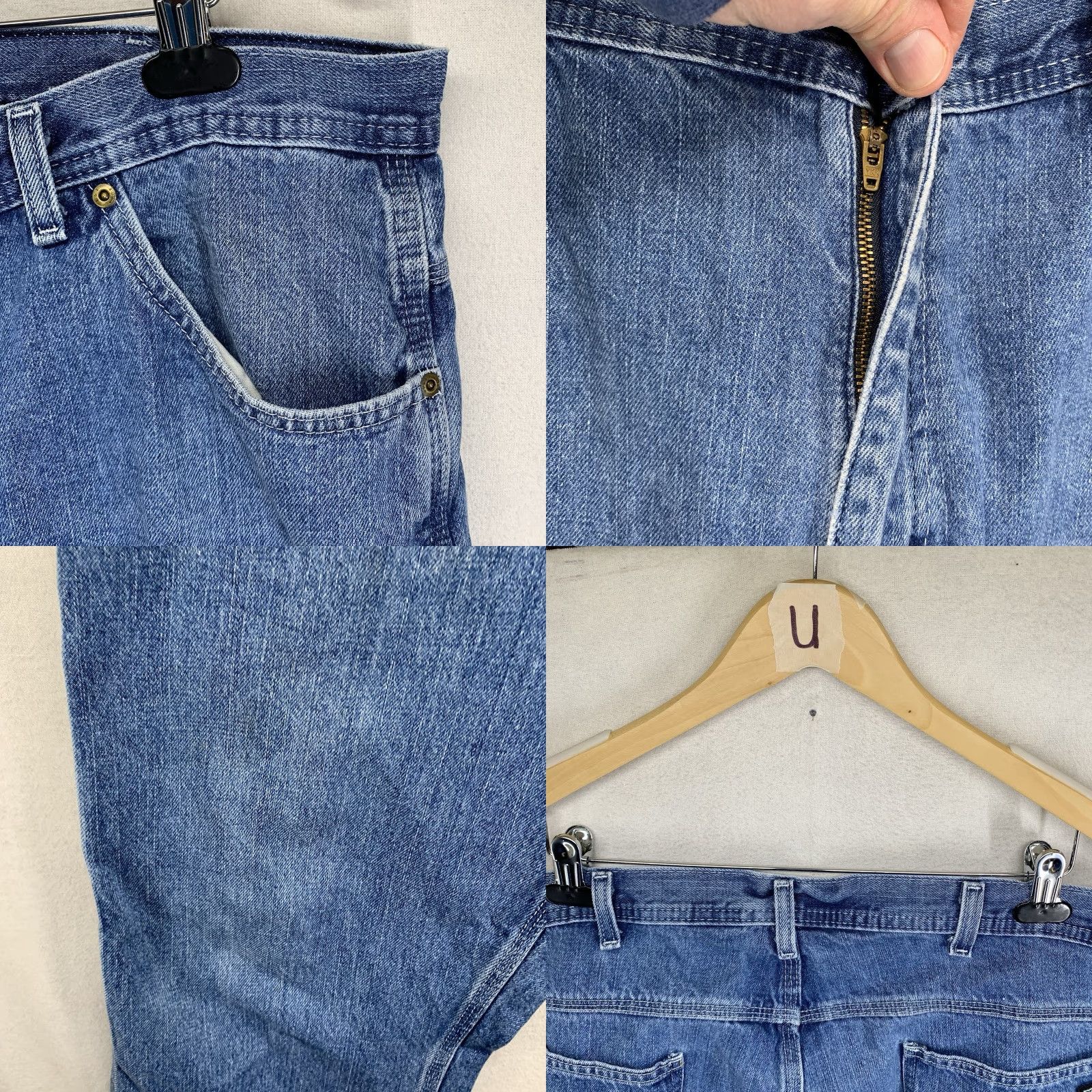 Vintage VINTAGE Key Mens Jeans Carpenter Denim 40 x 30 Straight 90s USA Blue Size US 40 / EU 56 - 8 Thumbnail