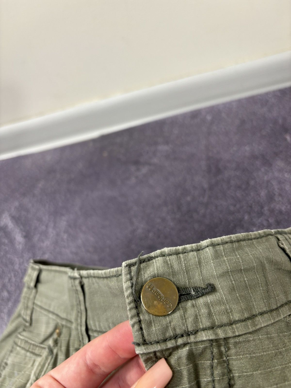Carhartt Vintage Carhartt Aviation Olive Work Hype Cargo Pants Size US 34 / EU 50 - 16 Thumbnail