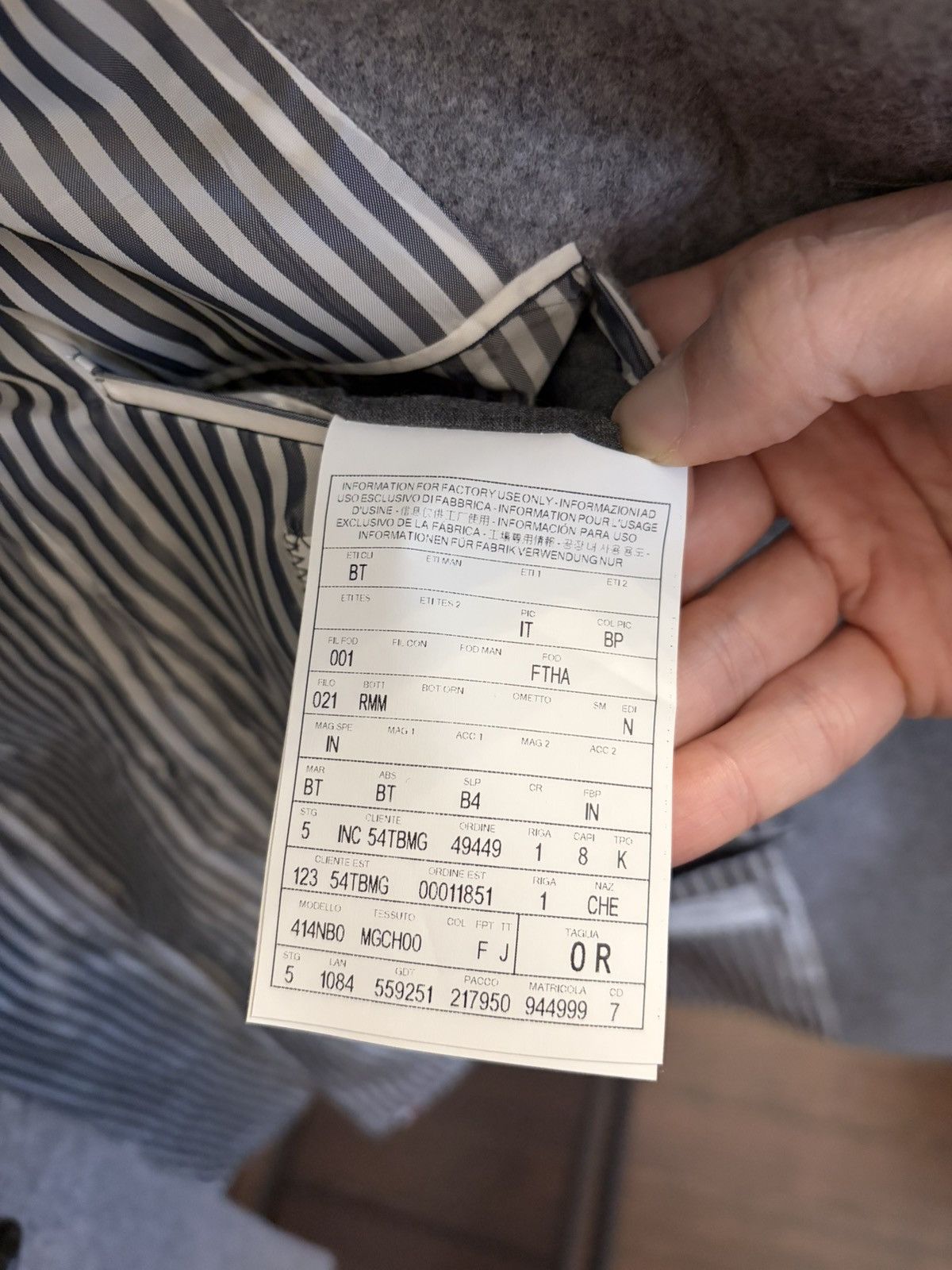 Thom Browne Thom Browne Grey Wool Chesterfield Overcoat Size US XS / EU 42 / 0 - 7 Thumbnail