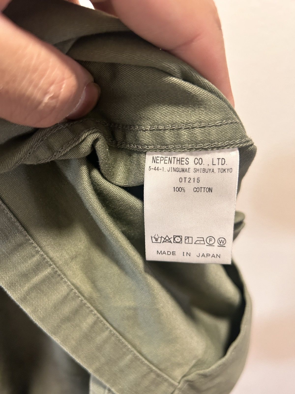 Needles Needles Nepenthese Fatigue Work Shirt Olive Large Size US L / EU 52-54 / 3 - 8 Thumbnail