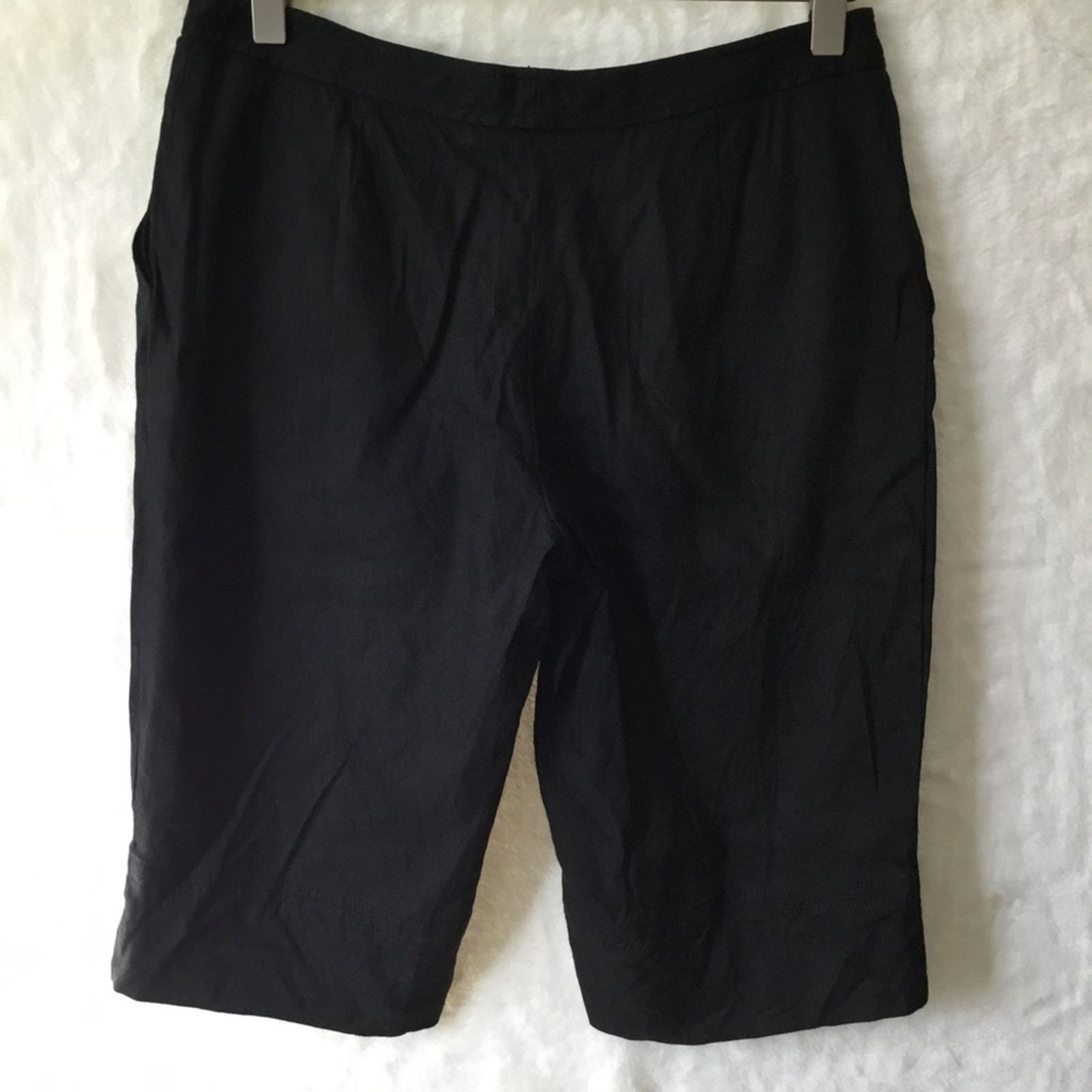 Other David Meister Black Bermuda Linen Shorts Size 26" / US 2 / IT 38 - 15 Thumbnail