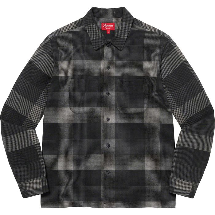 Supreme Supreme Plaid Flannel Shirt (FW21) Black | Grailed