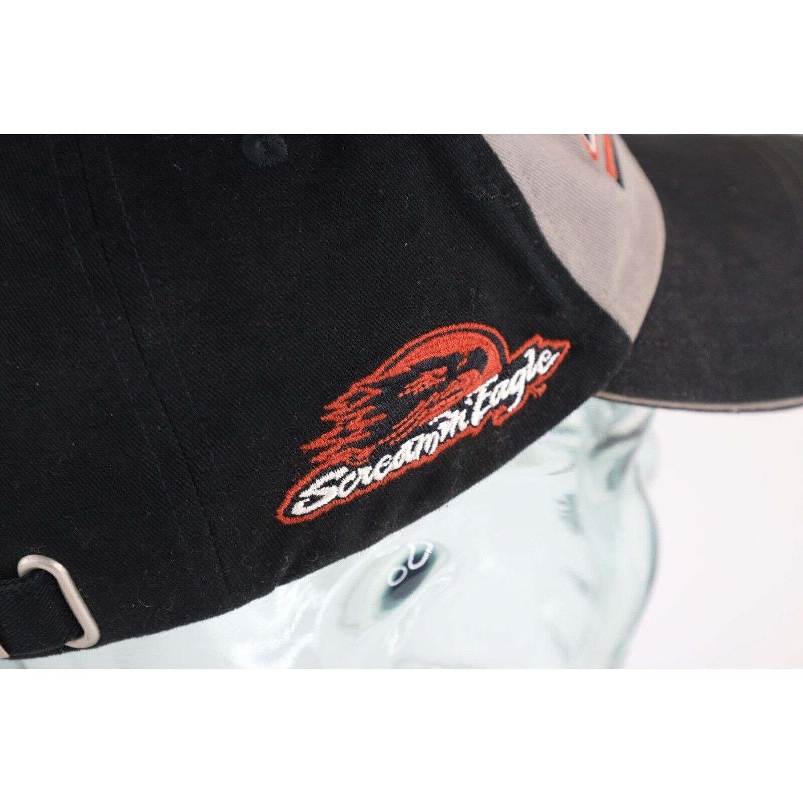 Harley Davidson × Vintage Vintage Distressed Spell Out Harley Davidson Motorcycles Hat Size ONE SIZE - 8 Thumbnail